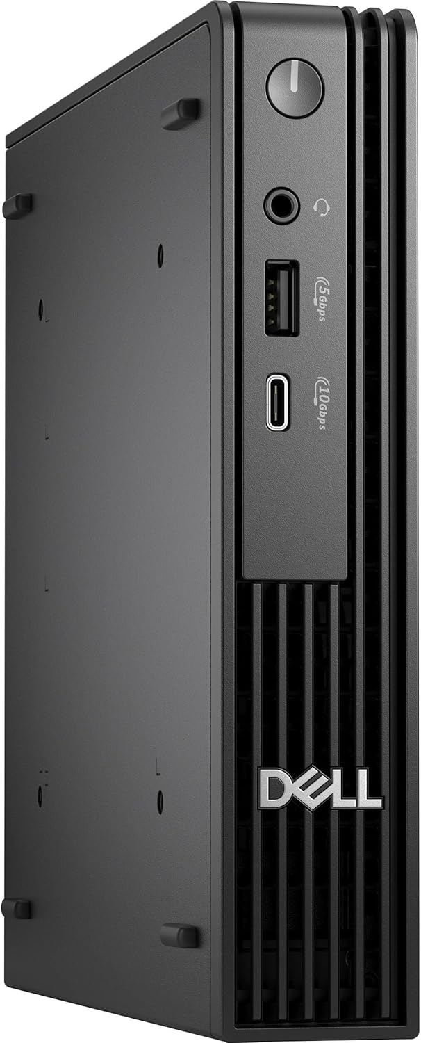 მინი კომპიუტერი Dell Pro Micro Desktop QCM1250 (210-BPQB) | Intel® Core™ i3 14100T (4 cores, up to 4.4GHz) | 1 x 8 GB, DDR5, up to 4800 MT/s | 512Gb M.2 2230 SSD | 1 RJ45, Intel® Wi-Fi 6E | Wired Keyboard - KB216 + Mouse |  Internal Speaker | 1 Type-C®, 5 Type-A , 1 DisplayPort™ 1.4a, 1 HDMI 2.1 port | 90 Watt A/C Adapter