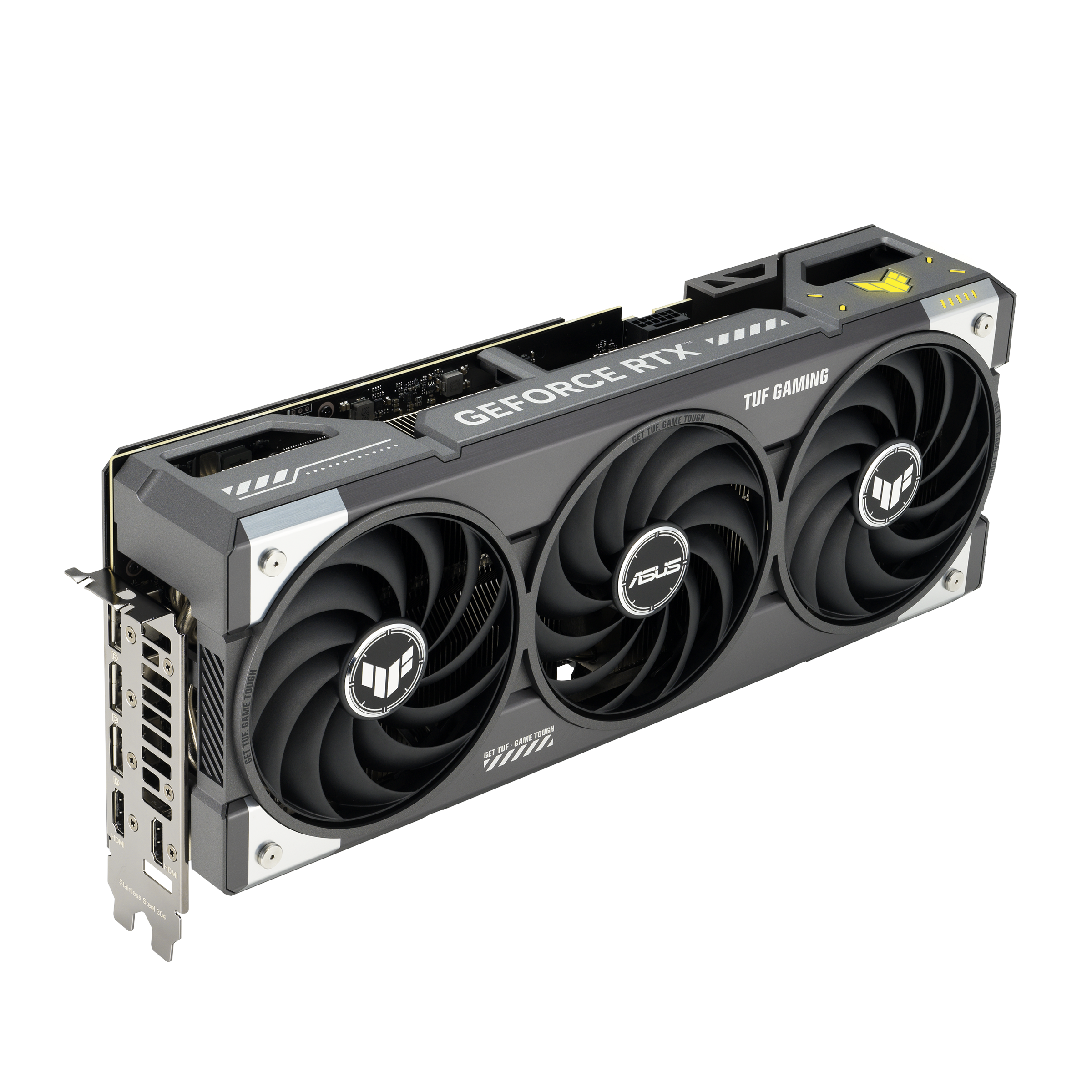 ვიდეო ბარათი ASUS TUF Gaming GeForce RTX™ 5070 Ti 16GB GDDR7 OC Edition TUF-RTX5070TI-O16G-GAMING (90YV0MD0-M0NA00) | 2610MHz Default mode: 2588MHz (Boost Clock) | 2 (Native HDMI 2.1b)  x 3 (Native DisplayPort 2.1b)