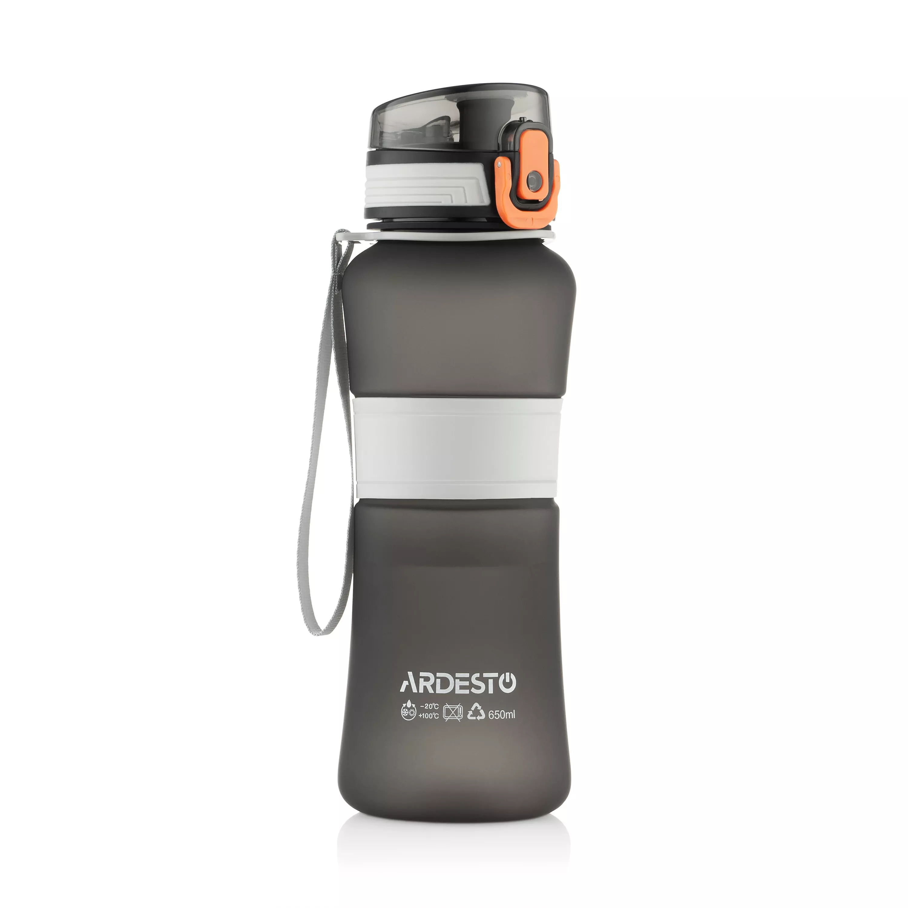 წყლის ბოთლი Ardesto AR2265BL Balance, 650ml, Water Bottle, Black