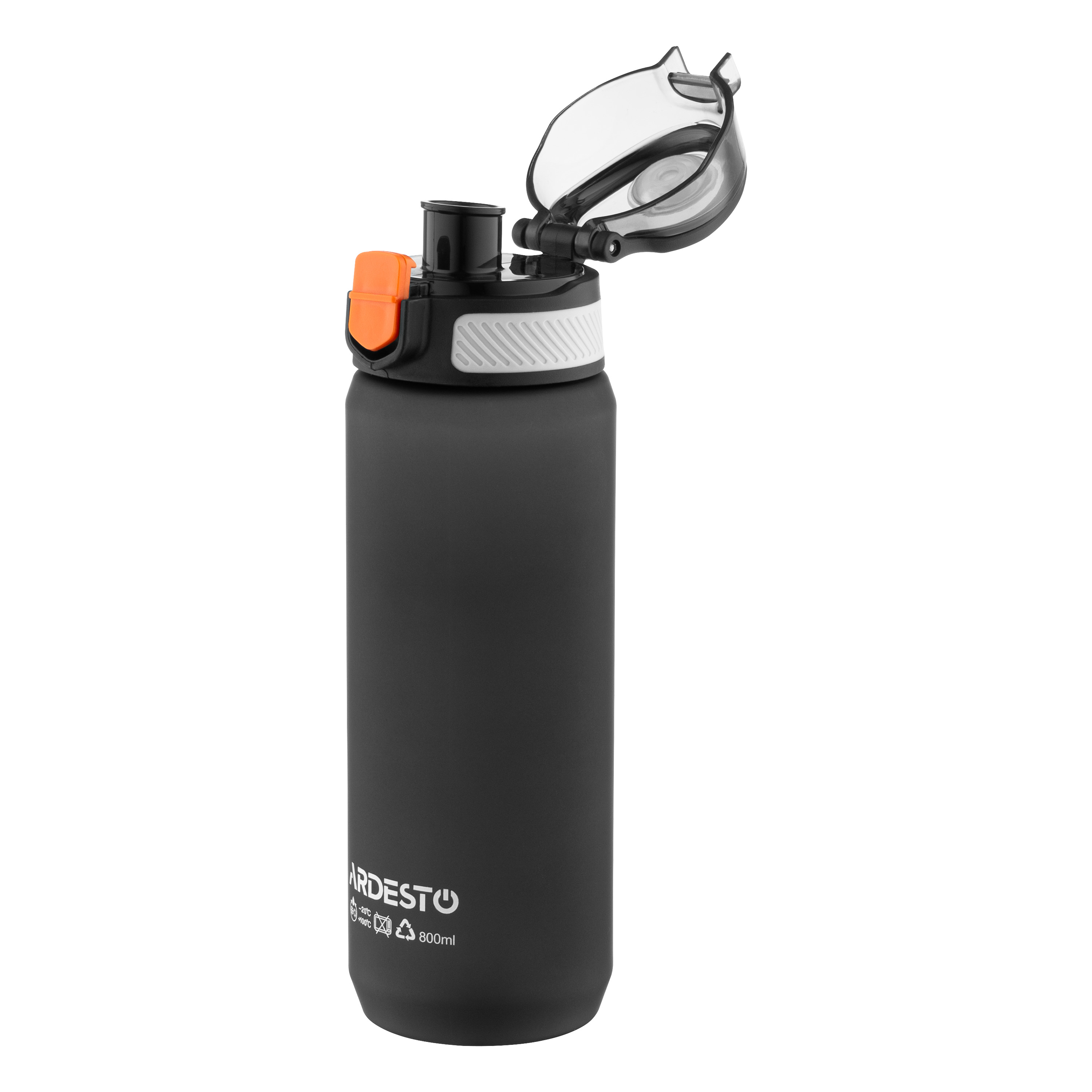 წყლის ბოთლი Ardesto AR2281ML Matte, 800ml, Water Bottle, Black