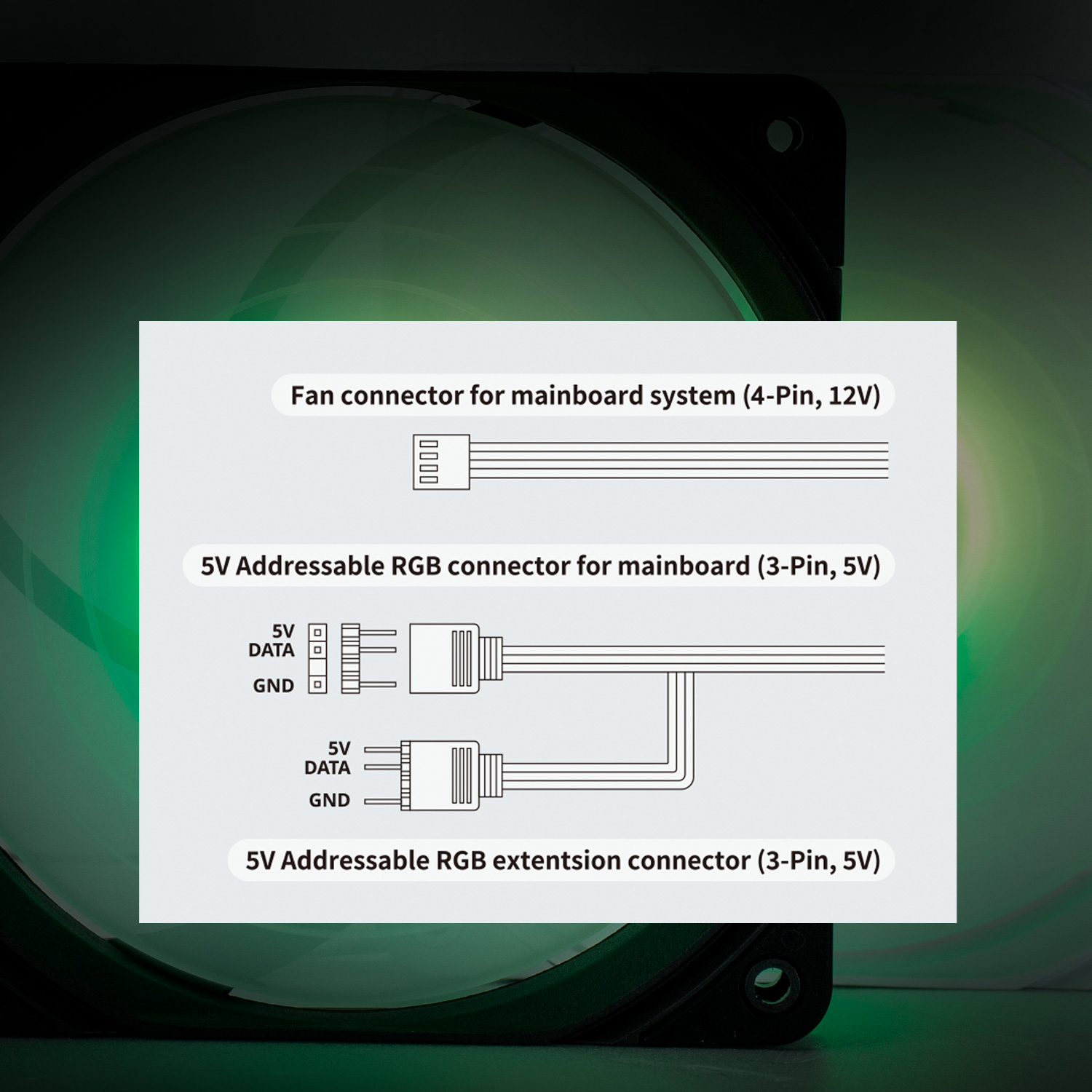 Zalman Case Fan AF120R ARGB 120mm, 800-1500rpm, 4pin, PWM, 3pin+5VARGB, 24,3dBa, black