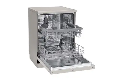ჭურჭლის სარეცხი მანქანა  LG Dishwasher, 14 Place Settings, QuadWash™, EasyRack™ Plus, ThinQ™ (Wi-Fi), Inverter Direct Drive™, Silver