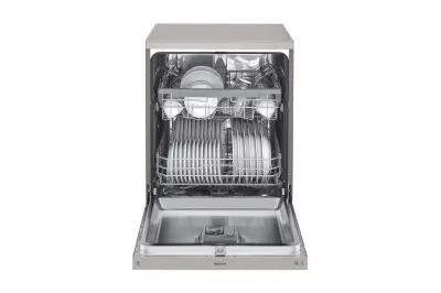ჭურჭლის სარეცხი მანქანა  LG Dishwasher, 14 Place Settings, QuadWash™, EasyRack™ Plus, ThinQ™ (Wi-Fi), Inverter Direct Drive™, Silver