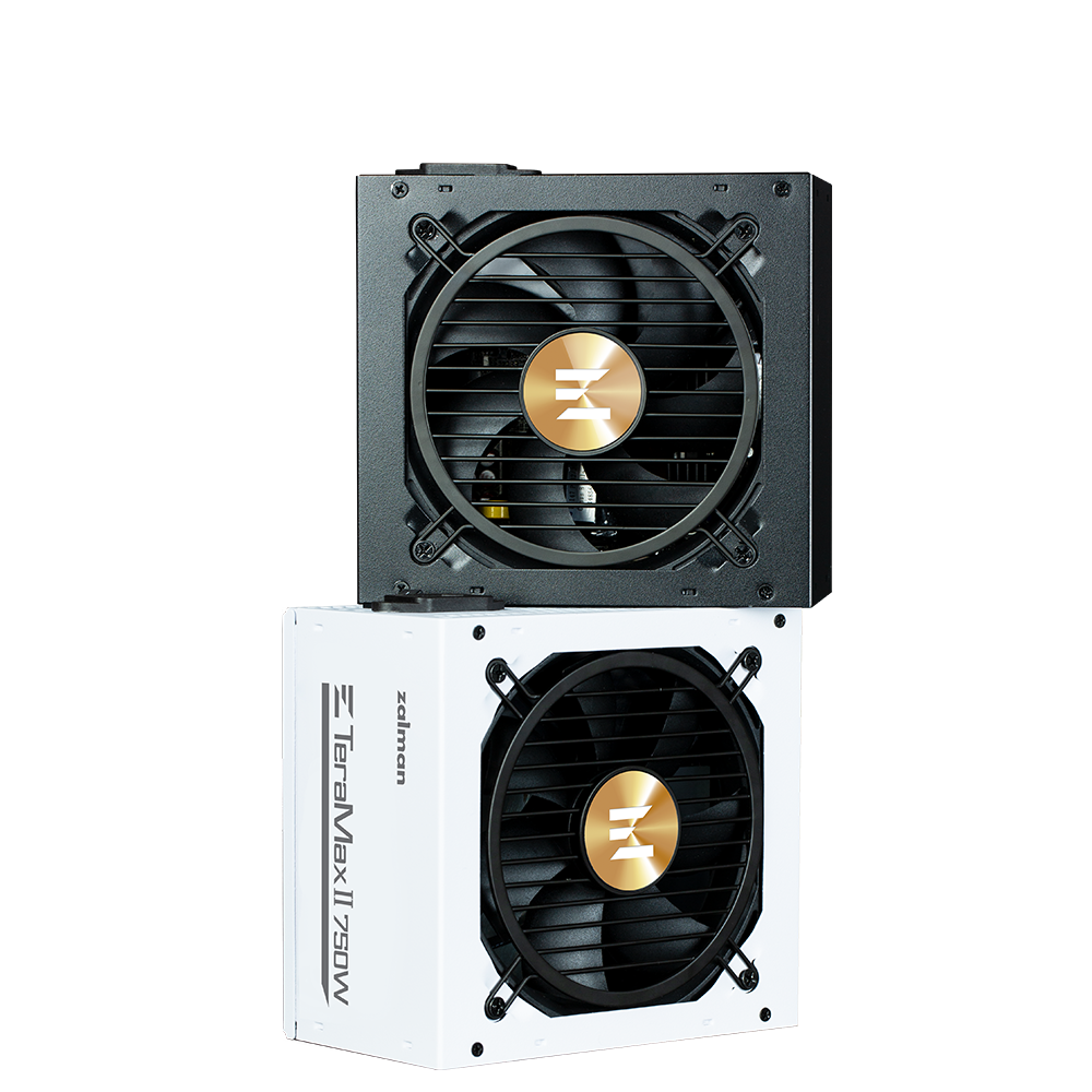 კვების ბლოკი Zalman TeraMax II 750W ZM750-TMX2 (ZM750-TMX2WH) WHITE (750W) >90%, 80+ Gold, 120mm, 1xMB 18pin+10pin, 2xCPU 8pin(4+4), 3xMolex, 8xSATA, 3xPCIe 8pin(6+2), 1х12VHPWR, Fully Modular