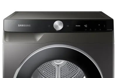 საშრობი მანქანა Dryer/ Samsung /DV90T6240LX/LP/PROMO 9 KG, Heat Pump, A+++, 60 x 85 x 60, SMART, Gray