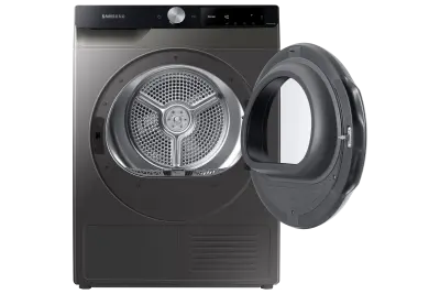 საშრობი მანქანა Dryer/ Samsung /DV90T6240LX/LP/PROMO 9 KG, Heat Pump, A+++, 60 x 85 x 60, SMART, Gray