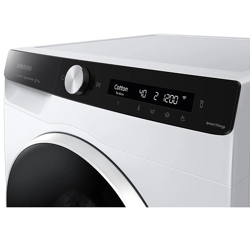 სარეცხი მანქანა Samsung WW80AG6L28WELP/PROMO, 8Kg, A+++, 1200Rpm, 75Db, Washing Machine, White