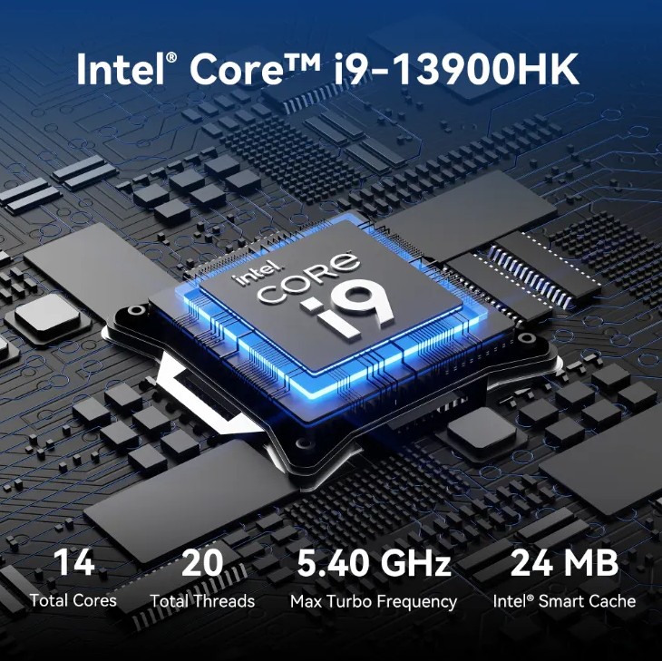 მინი კომპიუტერი GEEKOM Mini IT13 Mini PC 13th Gen Intel® Core i9-13900HK (32G RAM+ 1T SSD/ WIN11 Pro and Key Pre-Installed) (SKU: GMIT13I913900HK-321-EU