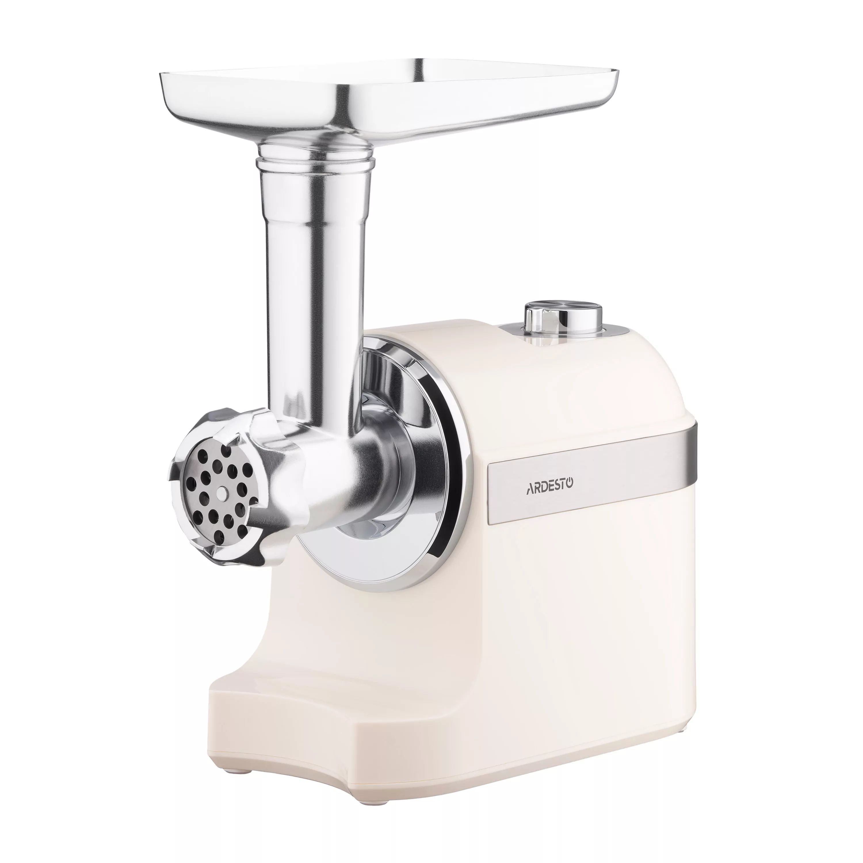 ხორცსაკეპი Ardesto meat grinder, 1800W, 2kg/min, 3 cutting plates, sausages nozzle, plastik, beigе-silver (MGK-1800BG)