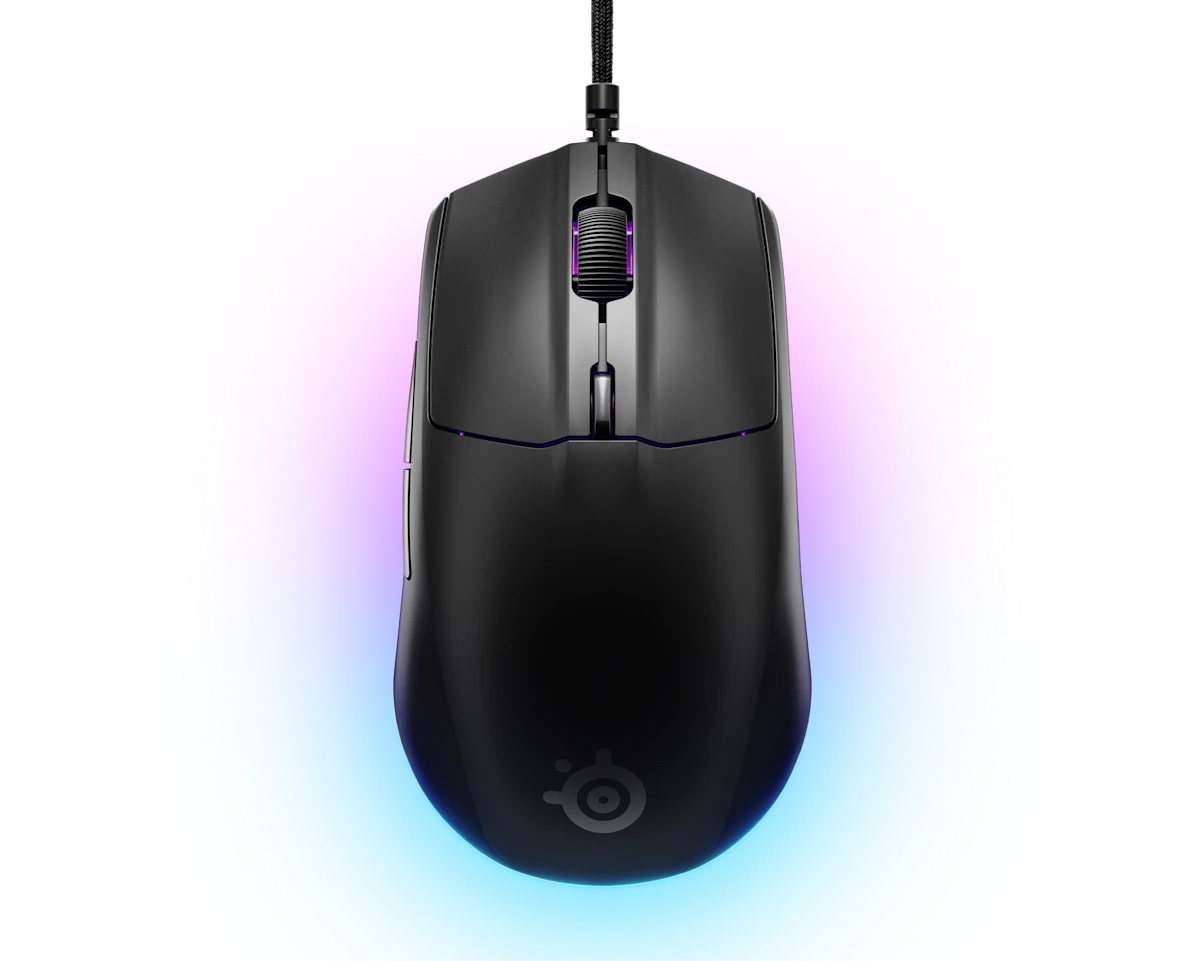 სადენიანი Gaming მაუსი SteelSeries Rival 3 Gen 2 - Black (62515_SS) | Grip Style Claw or Fingertip | Number of Buttons 6 | Weight 77g (mouse), 106.2 g (including cable) | TrueMove Core Optical Sensor (8.5K DPI) 