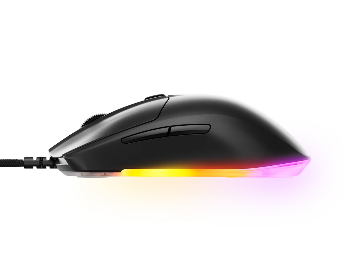 სადენიანი Gaming მაუსი SteelSeries Rival 3 Gen 2 - Black (62515_SS) | Grip Style Claw or Fingertip | Number of Buttons 6 | Weight 77g (mouse), 106.2 g (including cable) | TrueMove Core Optical Sensor (8.5K DPI) 