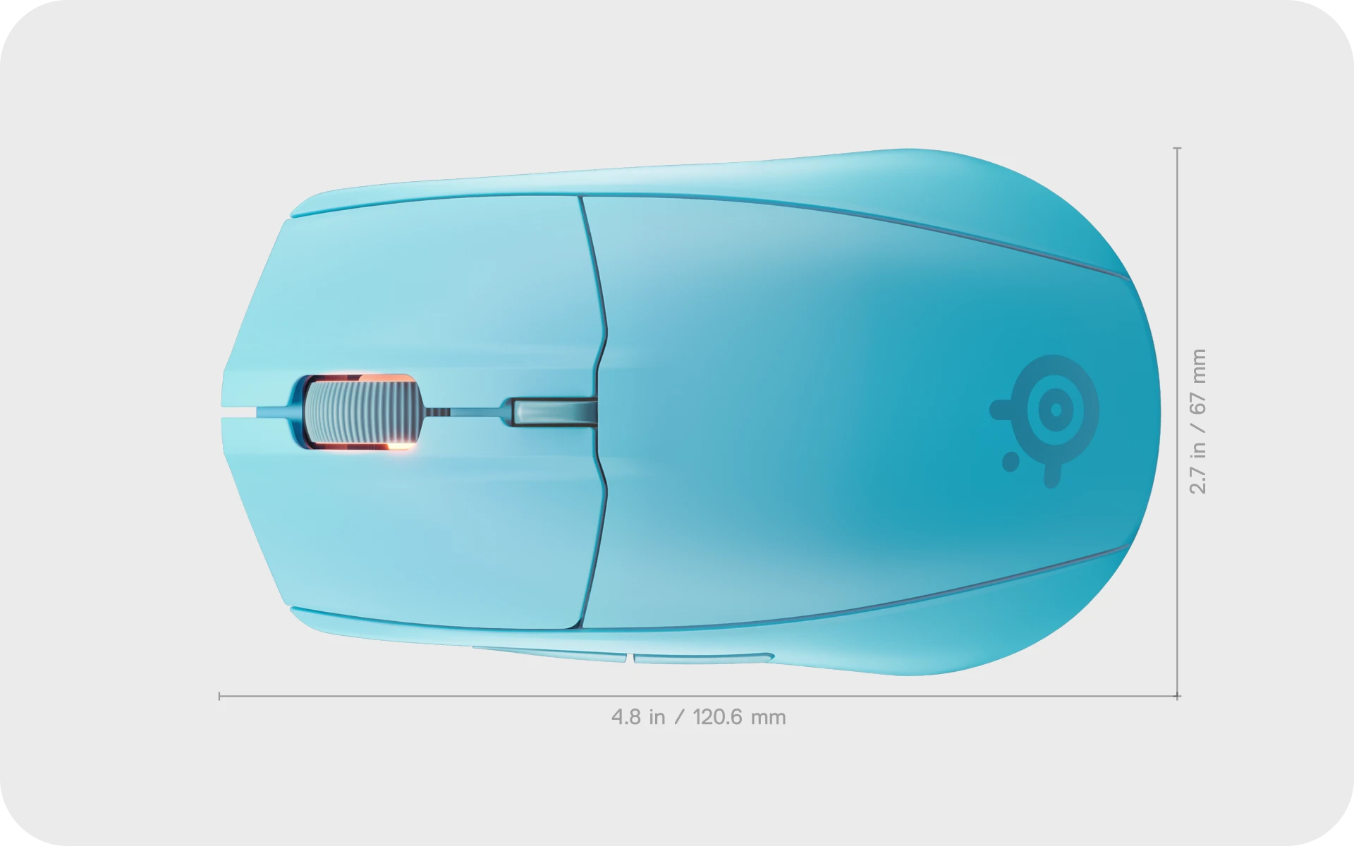 უსადენო Gaming მაუსი SteelSeries Rival 3 Wireless Gen 2 - Aqua (62526_SS) | 2.4GHz / Bluetooth | Claw or Fingertip | Number of Buttons  6 | Weight  106 g (2 x AAA), 95 g (1 x AAA), 83.5g (no batteries) | TrueMove Air Optical Sensor (18K DPI)