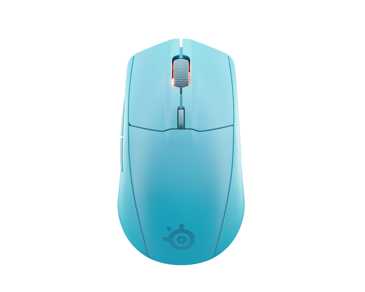 უსადენო Gaming მაუსი SteelSeries Rival 3 Wireless Gen 2 - Aqua (62526_SS) | 2.4GHz / Bluetooth | Claw or Fingertip | Number of Buttons  6 | Weight  106 g (2 x AAA), 95 g (1 x AAA), 83.5g (no batteries) | TrueMove Air Optical Sensor (18K DPI)