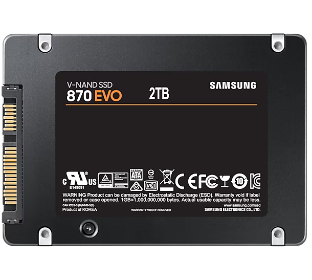Samsung SSD 870 EVO 250GB 2.5" 150 TBW