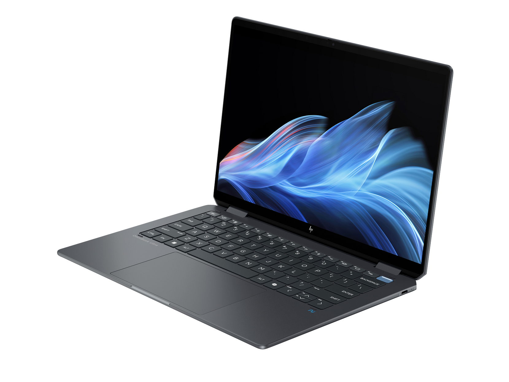 ნოუთბუქი HP OmniBook Ultra 14 Flip x360 (C1UL7EA) | 14", 3K (2880 x 1800),OLED, multitouch, 120 Hz, 0.2 ms, 500 nits | Ultra 7 256V (up to 4.8 GHz) | 16 GB LPDDR5x-8533 MT/s | 512GB PCIe® Gen4 NVMe™ | Intel® Wi-Fi 7 BE201 (2x2) and Bluetooth® 5.4 | 2 Thunderbolt™ 4 with USB Type-C® 40Gbps, 1 USB Type-C® 10Gbps | 6-cell, 64 Wh Li-ion polymer, 65 W USB Type-C® power adapter | Full-size, backlit, keyboard | 1.34 კგ, Atmospheric Blue  