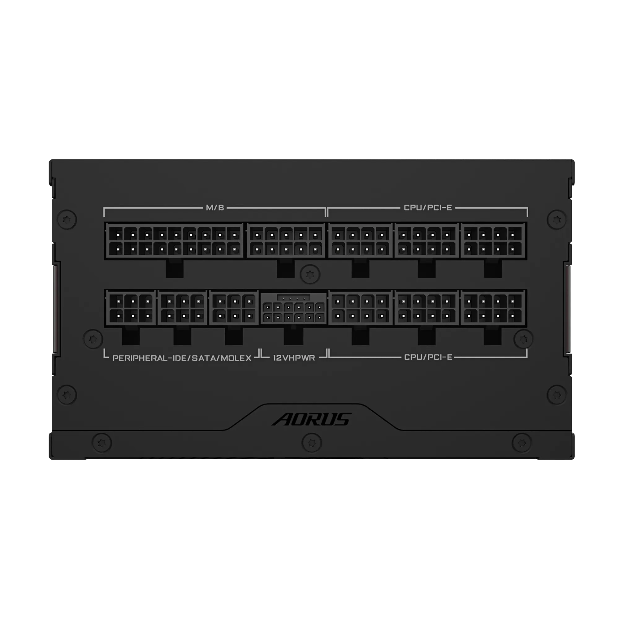 კვების ბლოკი 1000W Gigabyte AORUS GP-AE1000PM PG5 1000W power, ATX12V 3.0, active PFC, 120mm fan, 80 PLUS Platinum certification, detachable cables (GP-AE1000PM_PG5)