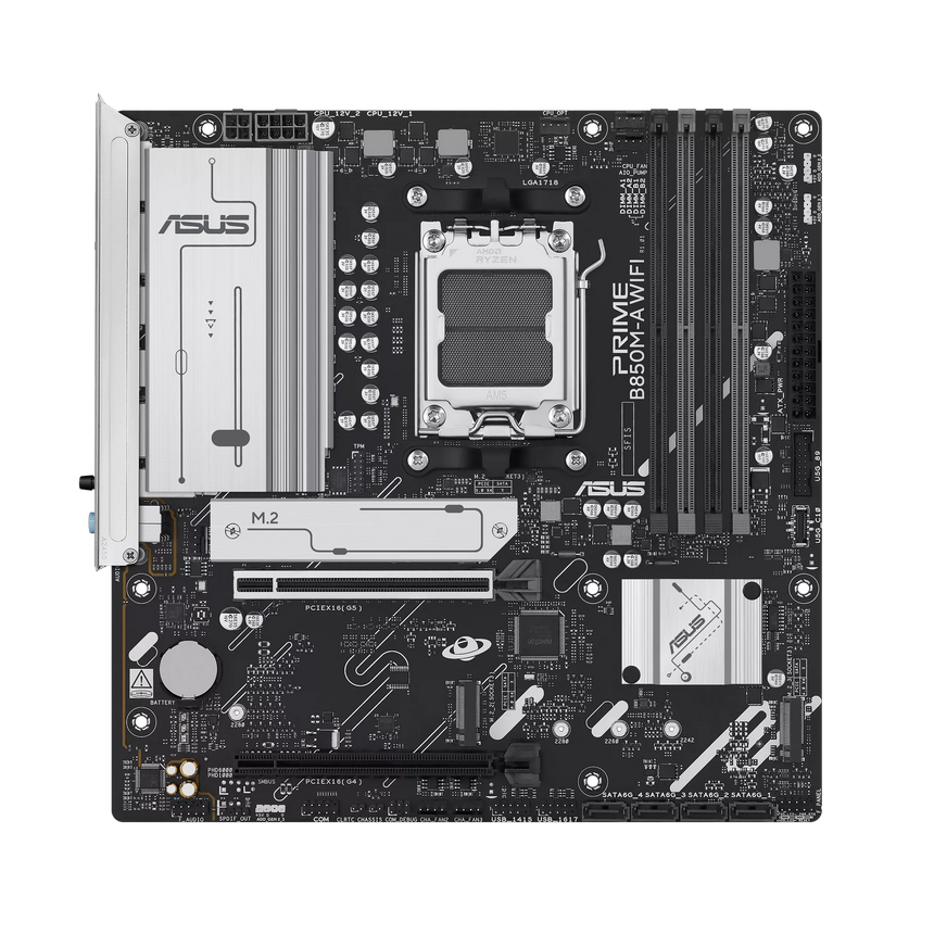 დედა დაფა ASUS Motherboard PRIME B850M-A WIFI sAM5 B850 4xDDR5 M.2 HDMI DP WiFi BT mATX