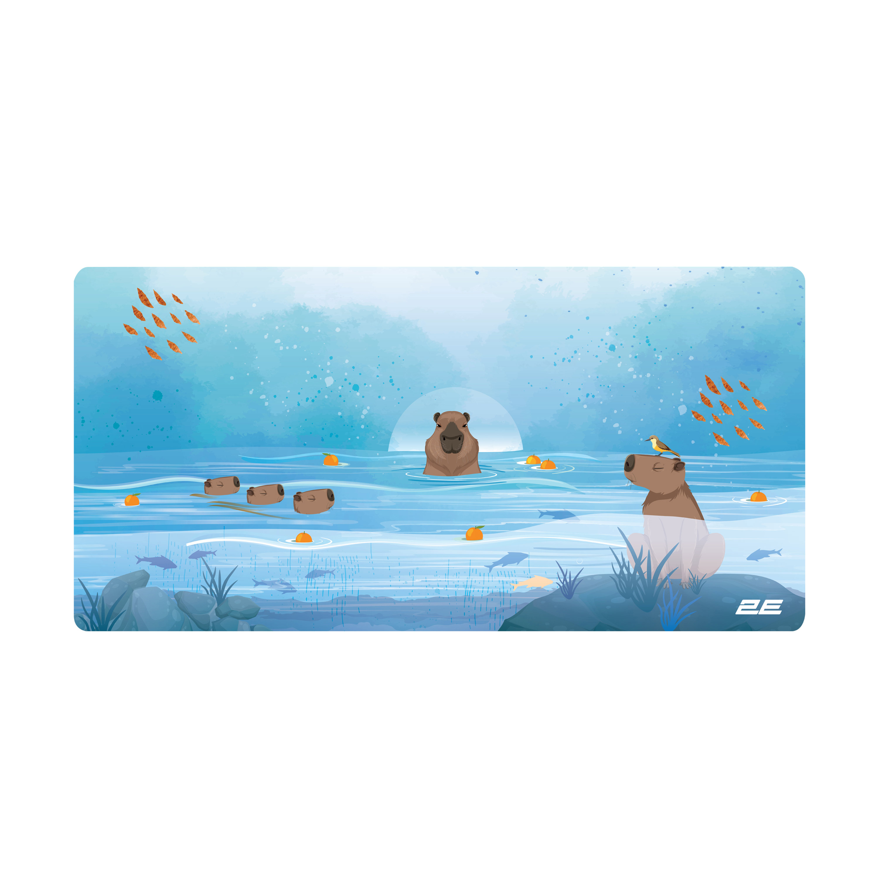 მაუსის დასადები 2E Mouse Pad CAPYBARRA, L(800x400x2mm), blue (2E-PAD-L-CAPY-BLUE)
