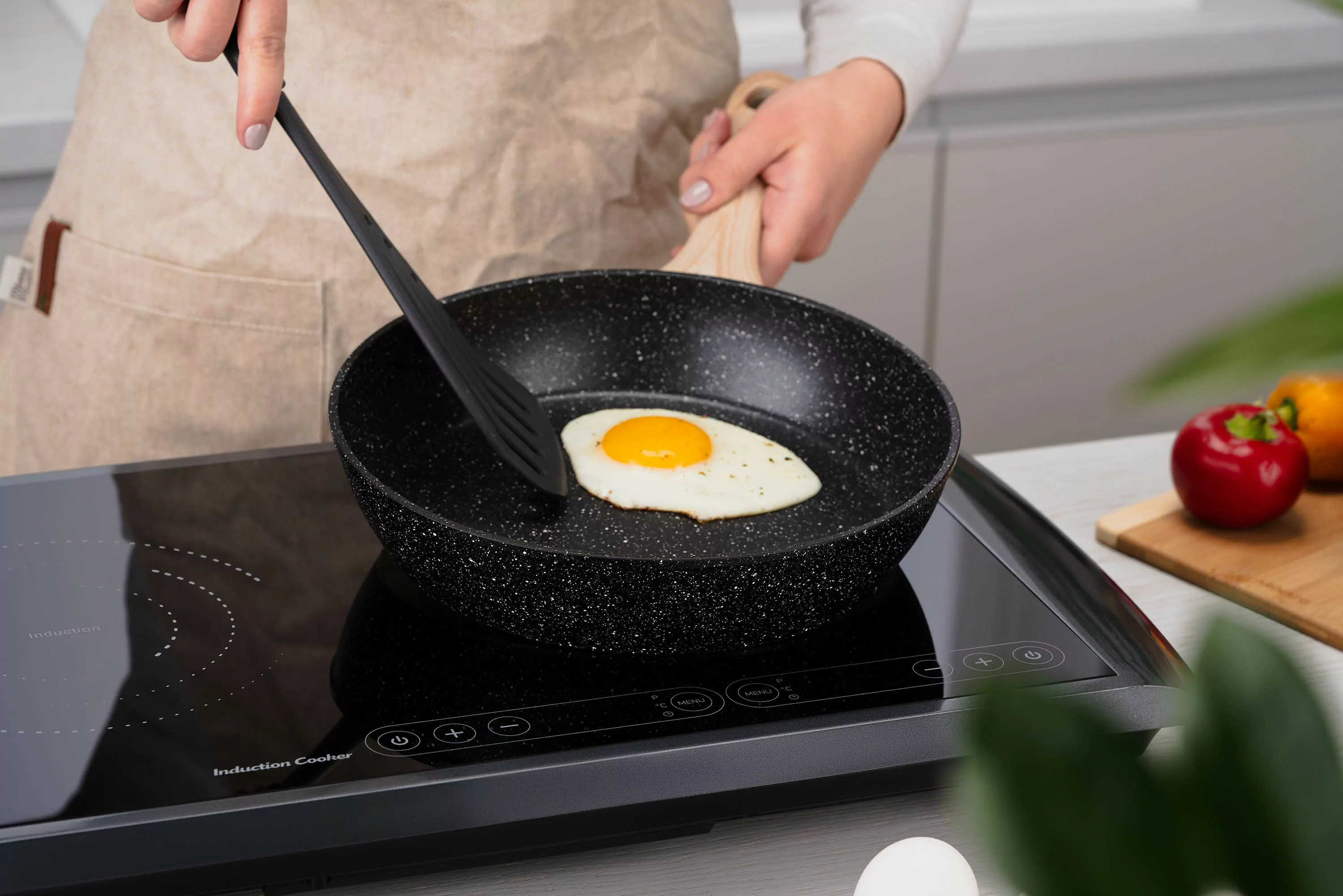 ელექტრო ქურა ARDESTO ICS-B217 electric cooking plate with two hob eyes with total power of 2900 W, touch control (ICS-B217) | Type of electric heaters - induction | Power, W : 1300 145мм / 1600 167мм