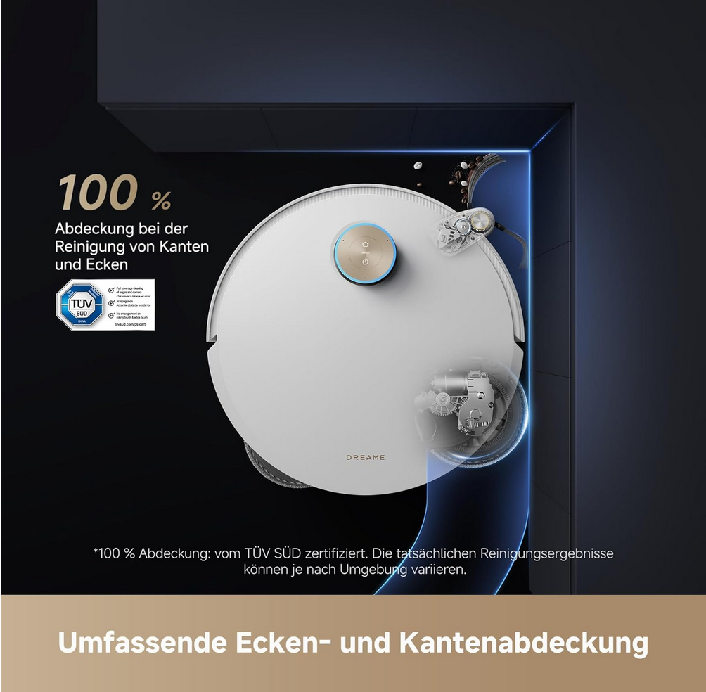 რობოტი მტვერსასრუტი  Dreame Robot Vacuum L50 Pro Ultra (RLL84CE) | 19,500Pa Vormax™ Suction   HyperStream™ Detangling DuoBrush Dual Flex Arm Technology