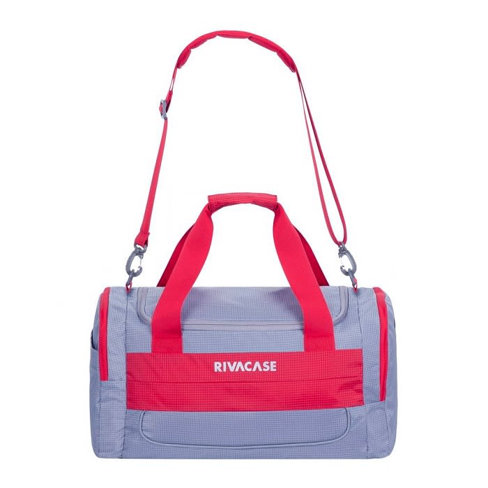 ჩანთა RIVACASE 5235 grey/red 30L Duffle bag /6 