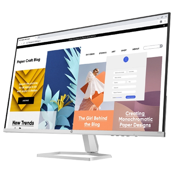 მონიტორი HP 94F50AA, 31.5", Monitor, FHD, VA, HDMI, VGA, Silver