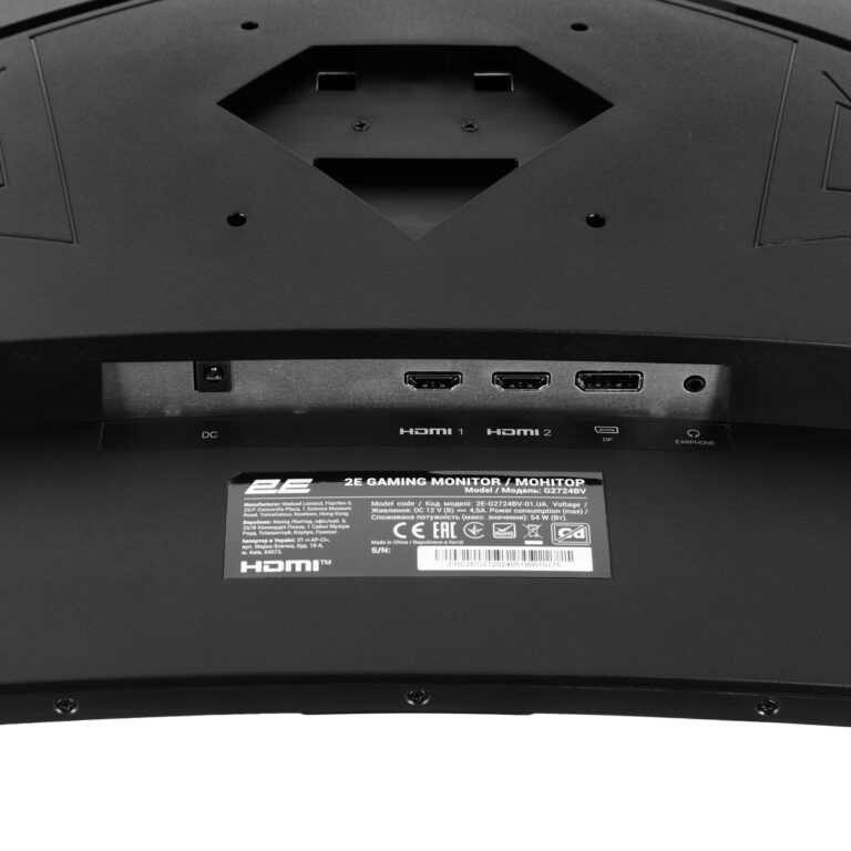 მონიტორი  2E GAMING 27" (G2725BV) HDMI, DP, VA, 2560x1440, 180Hz, 1ms, CURVED, FreeSync