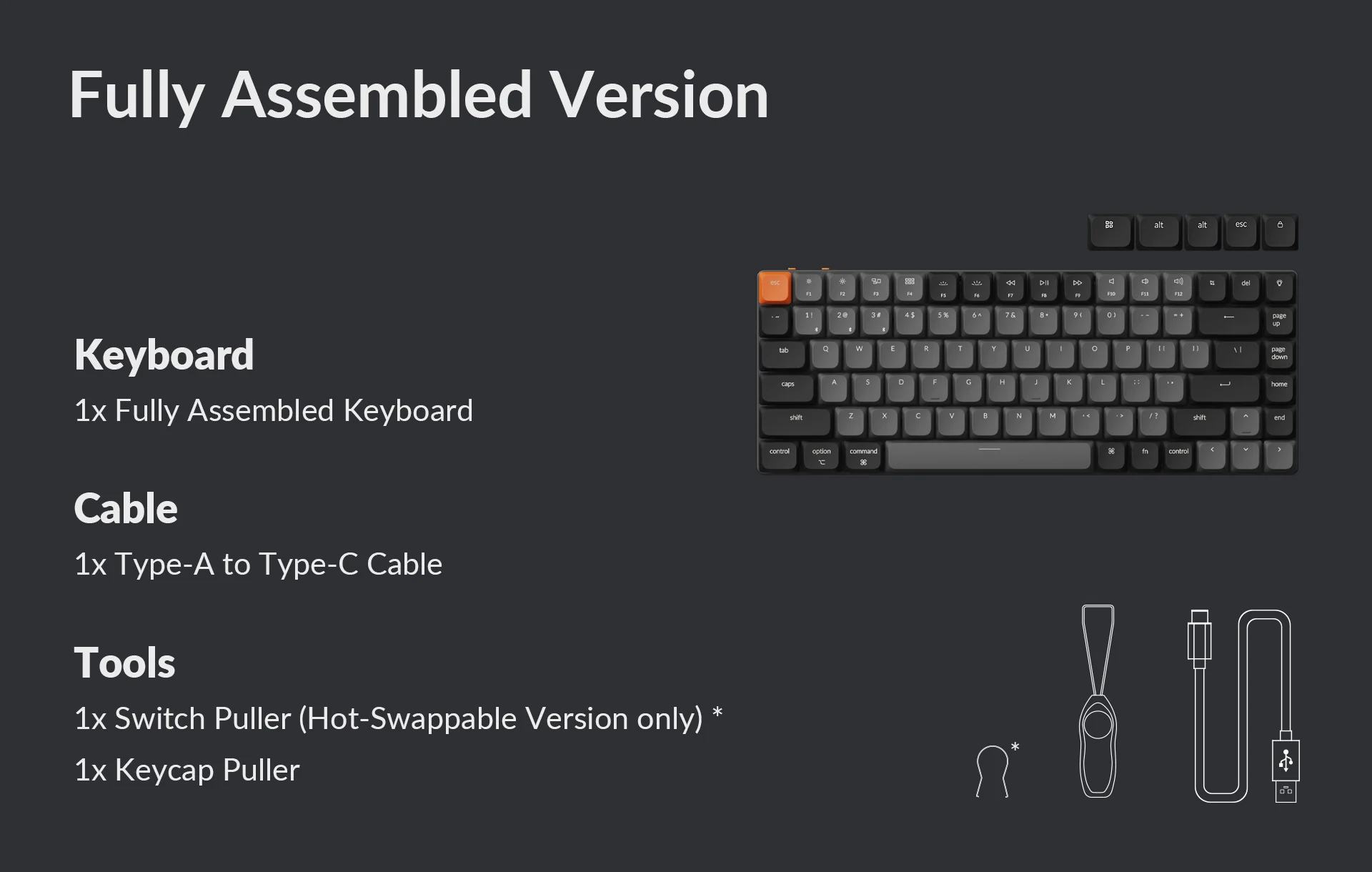 Mechanical keyboard Keychron K3 V3 84 keys, K Brown, BT/USB-A, RGB, black