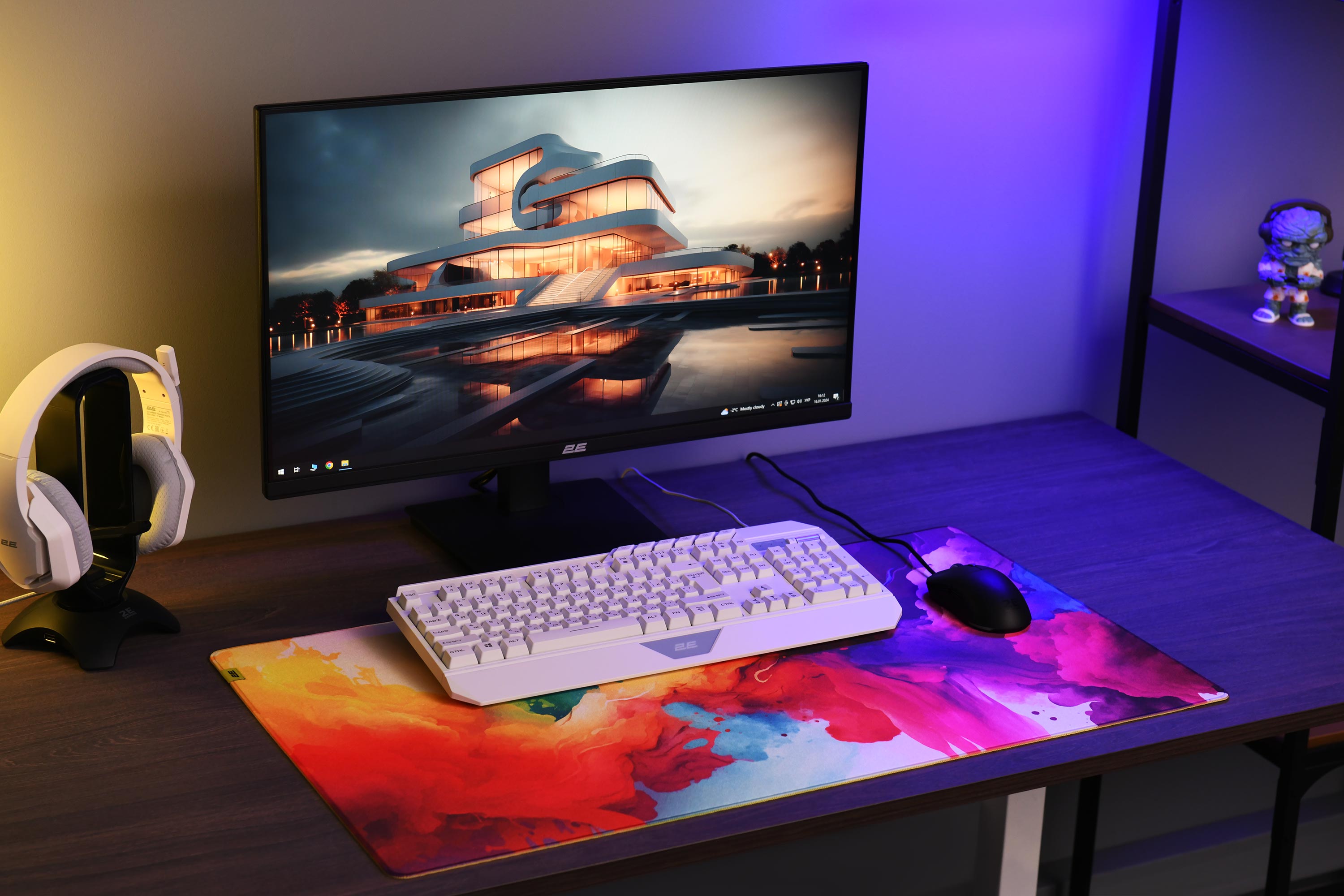 მაუსის პედი 2E GAMING Mouse Pad PRO Speed D01, XL (800x450x3mm), multicolor (2E-SPEED-XL-D01-PRO)