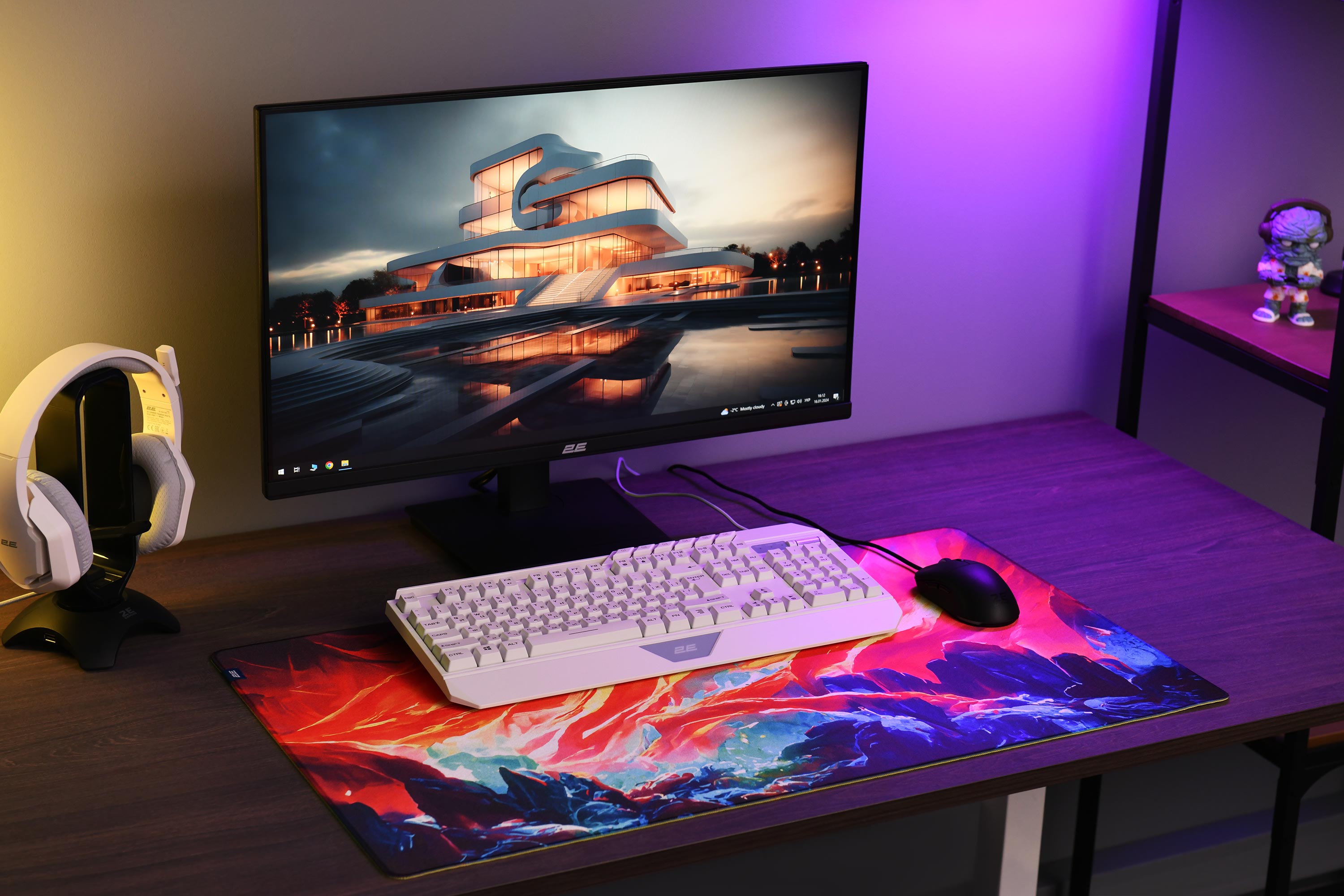 მაუსის პედი 2E GAMING Mouse Pad PRO Speed D02, XL (800x450x3mm), multicolor (2E-SPEED-XL-D02-PRO)