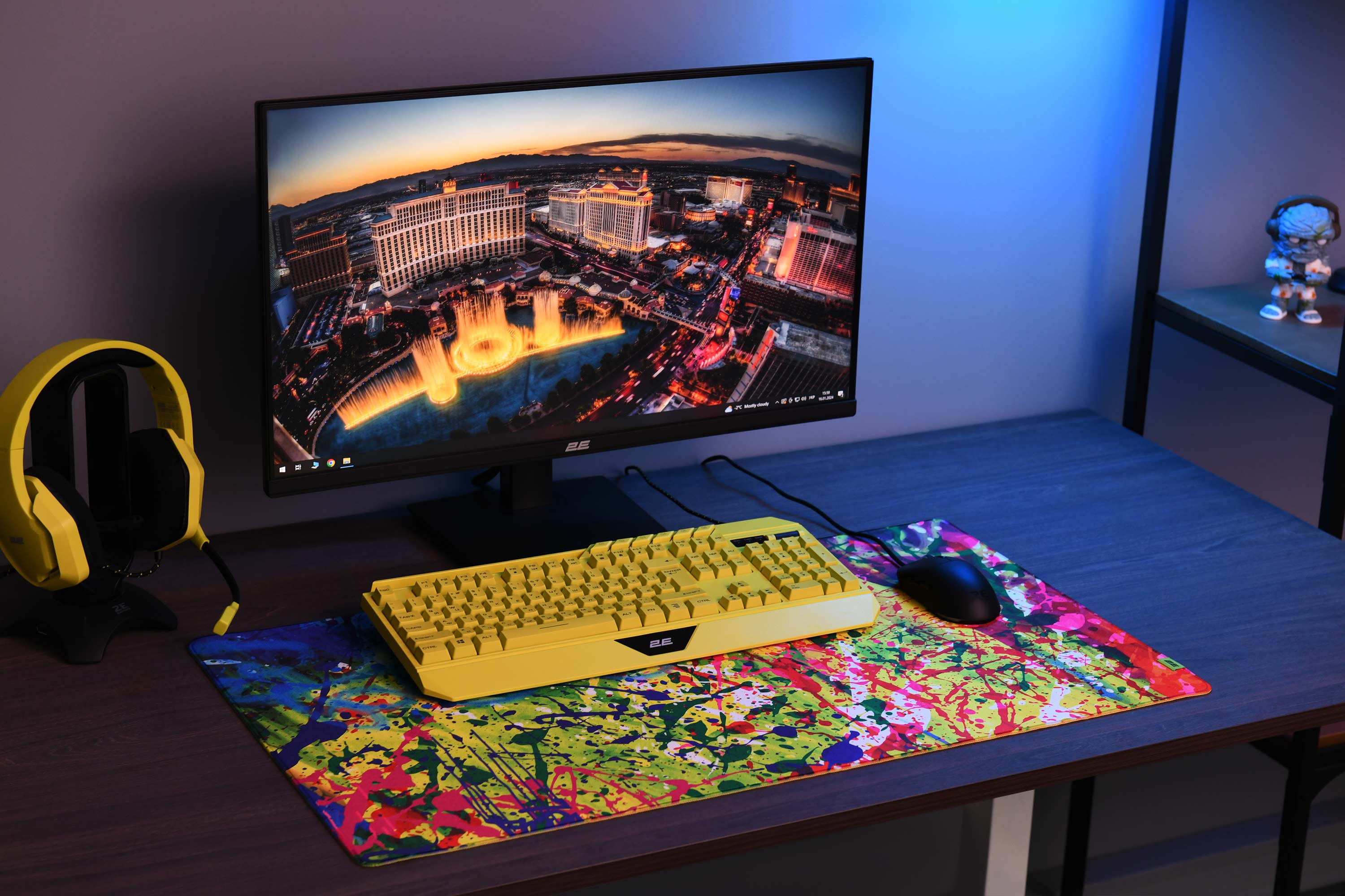 მაუსის დასადები 2E GAMING Mouse Pad PRO Speed D07, XL (800x450x3mm), multicolor (2E-SPEED-XL-D07-PRO)