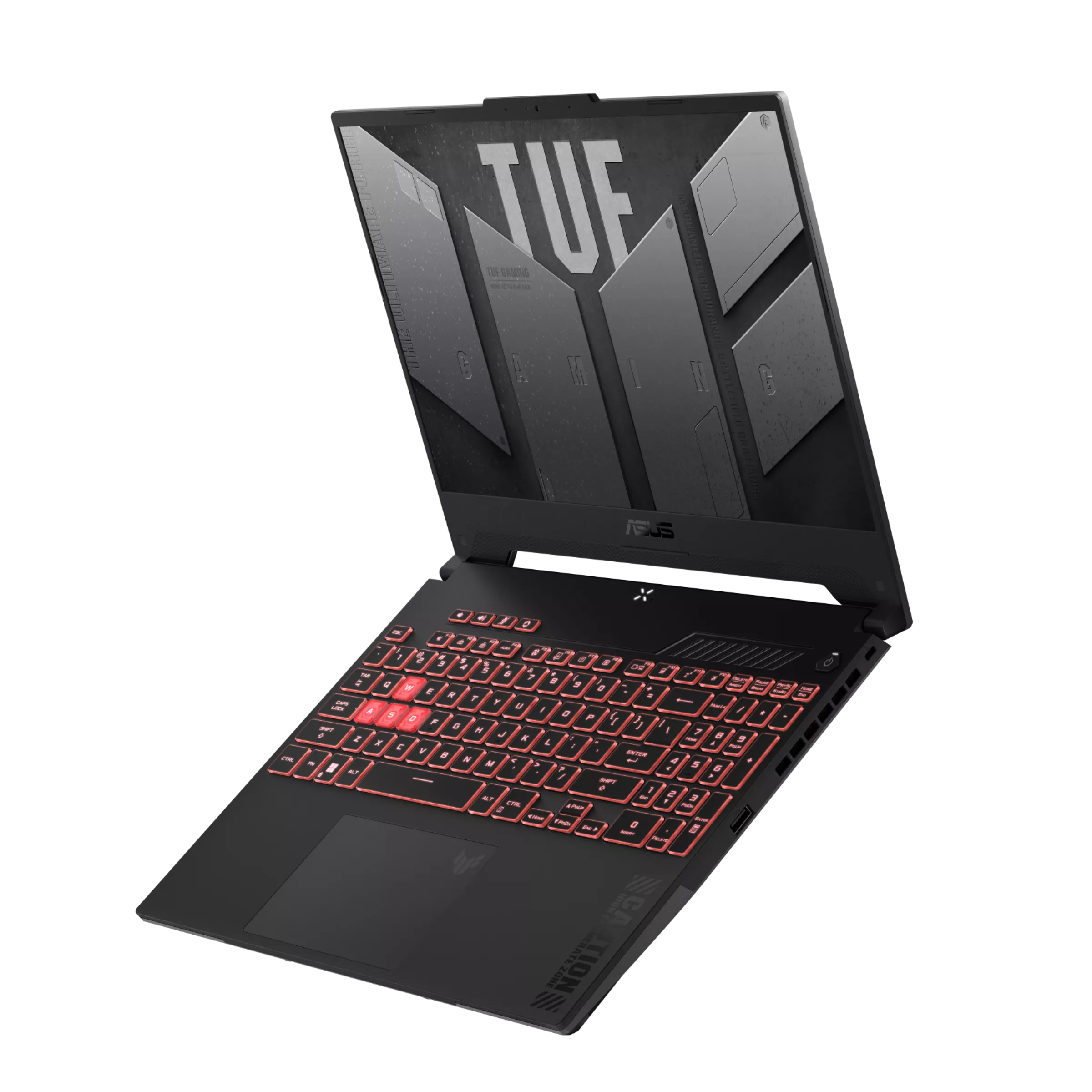 Gaming ნოუთბუქი ASUS TUF Gaming A15 (FA507NUR-LP030) | 15.6-inch, FHD (1920 x 1080) 16:9 144Hz, AMD Ryzen™ 7 7435HS, 16GB DDR5-4800 SO-DIMM , 1TB PCIe® 4.0 NVMe™ M.2 SSD, RTX™ 4050 6GB GDDR6 | RJ45 LAN port, Wi-Fi 6(802.11ax) (Dual band) 2*2 + Bluetooth® 5.3 | 2x USB 3.2 Gen 1 Type-A, 1x USB 3.2 Gen 2 Type-C | Mecha Gray