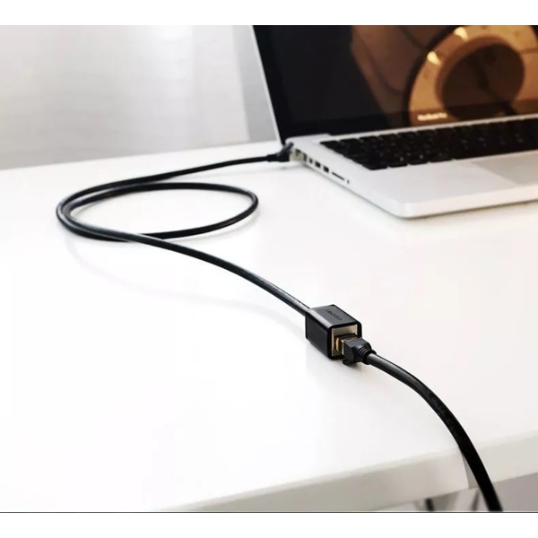 ქსელის კაბელის დამაგრძელებელი UGREEN NW112 (11283), CAT6 Extension LAN Cable, 5m, Black