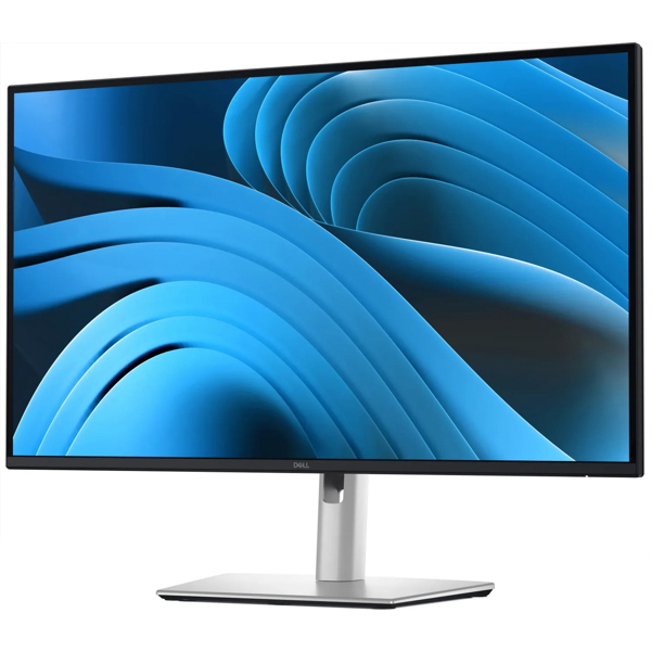 მონიტორი DELL  P2725QE (210-BRDS) | 27", Monitor, 4K UHD, IPS, HDMI, DP, USB-C, RJ-45, Black/Silver