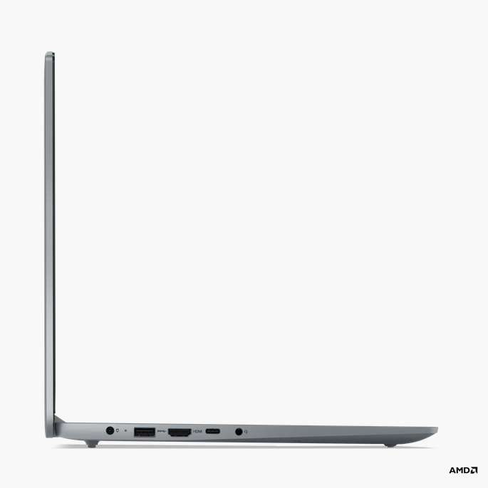 ნოუთბუქი Lenovo IdeaPad Slim 3 15AMN8 (Model: 82XQ008WRK) | 15.6" FHD (1920x1080) IPS 300nits Anti-glare |  AMD Ryzen 3 7320U (4C / 8T, 2.4 / 4.1GHz,  4MB L3) | 8GB Soldered LPDDR5-5500 | 256GB SSD M.2 2242 PCIe 4.0x4 NVMe | Integrated AMD Radeon 610M Graphics | Arctic Grey | 2YrW 