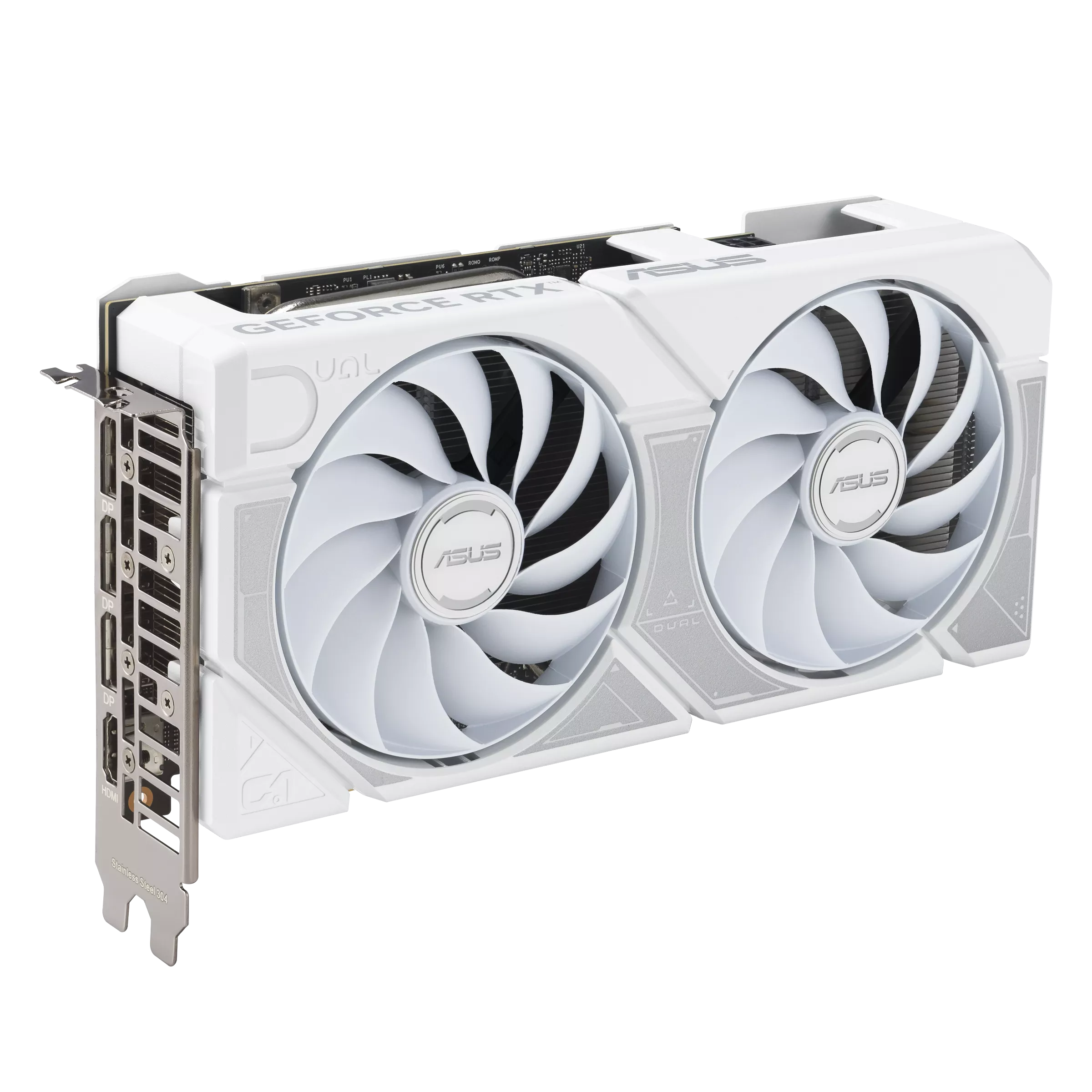 ვიდეო ბარათი ASUS Dual GeForce RTX™ 5060 Ti 16GB GDDR7 White OC Edition (90YV0MH6-M0NA00) | 2632MHz Default mode: 2602MHz (Boost Clock) | 1 (Native HDMI 2.1b) 3 (Native DisplayPort 2.1b) |  229 x 120 x 50mm