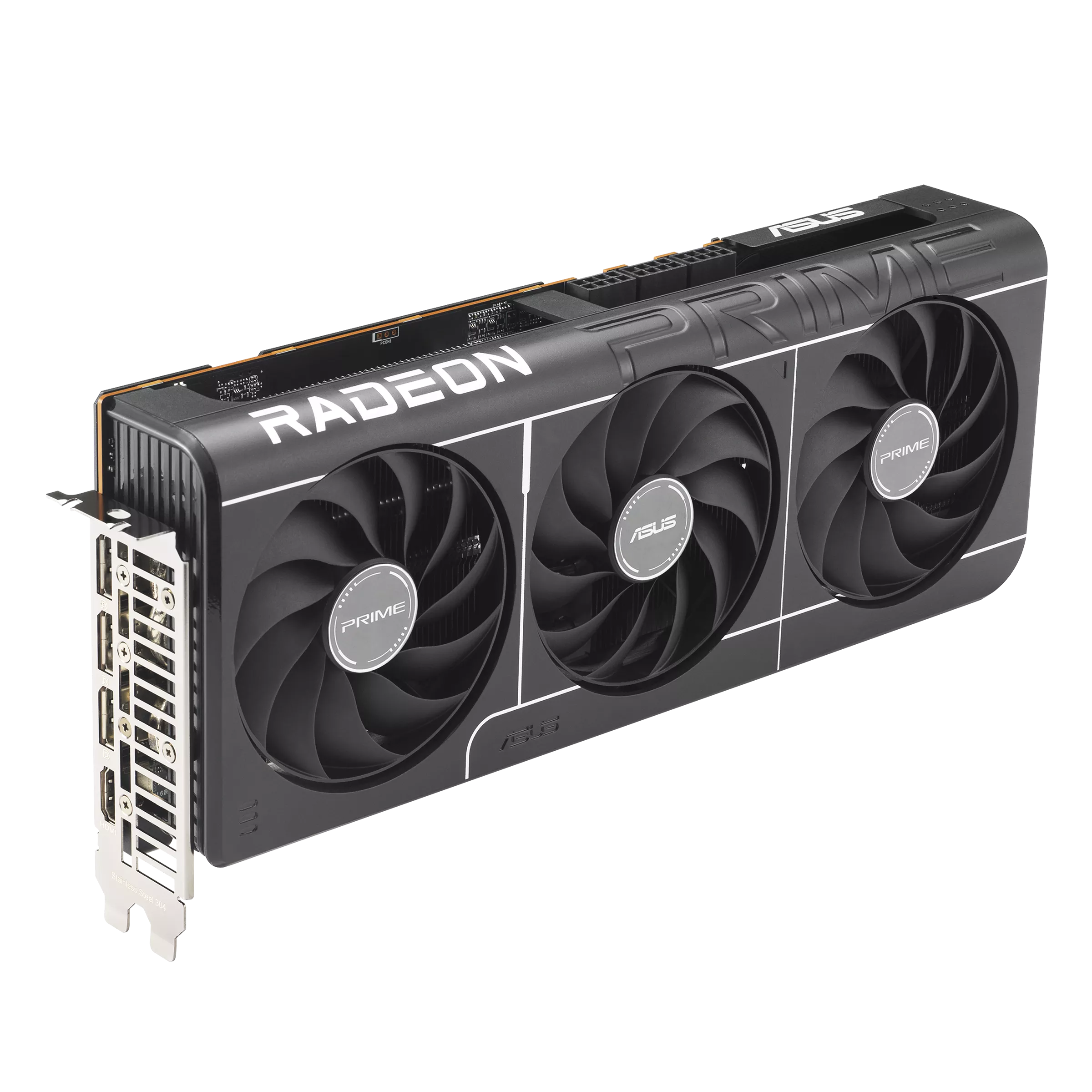 ვიდეო ბარათი ASUS Prime Radeon™ RX 9070 XT 16GB GDDR6 OC Edition (90YV0L71-M0NA00) | up to 3030 MHz (Boost Clock)/up to 2480 MHz (Game Clock) | 1 (Native HDMI 2.1b)  x 3 (Native DisplayPort 2.1a) | 312 x 130 x 50 mm