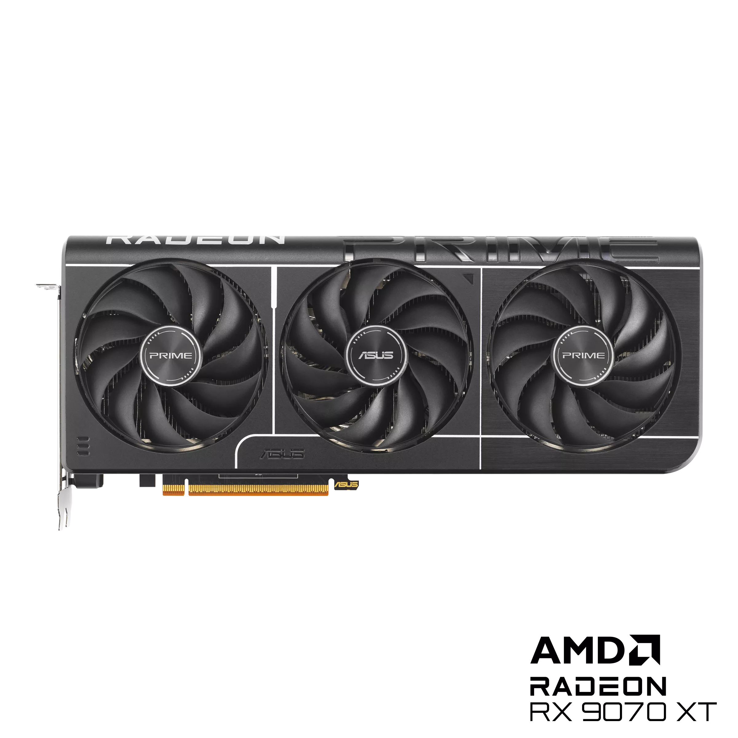 ვიდეო ბარათი ASUS Prime Radeon™ RX 9070 XT 16GB GDDR6 OC Edition (90YV0L71-M0NA00) | up to 3030 MHz (Boost Clock)/up to 2480 MHz (Game Clock) | 1 (Native HDMI 2.1b)  x 3 (Native DisplayPort 2.1a) | 312 x 130 x 50 mm