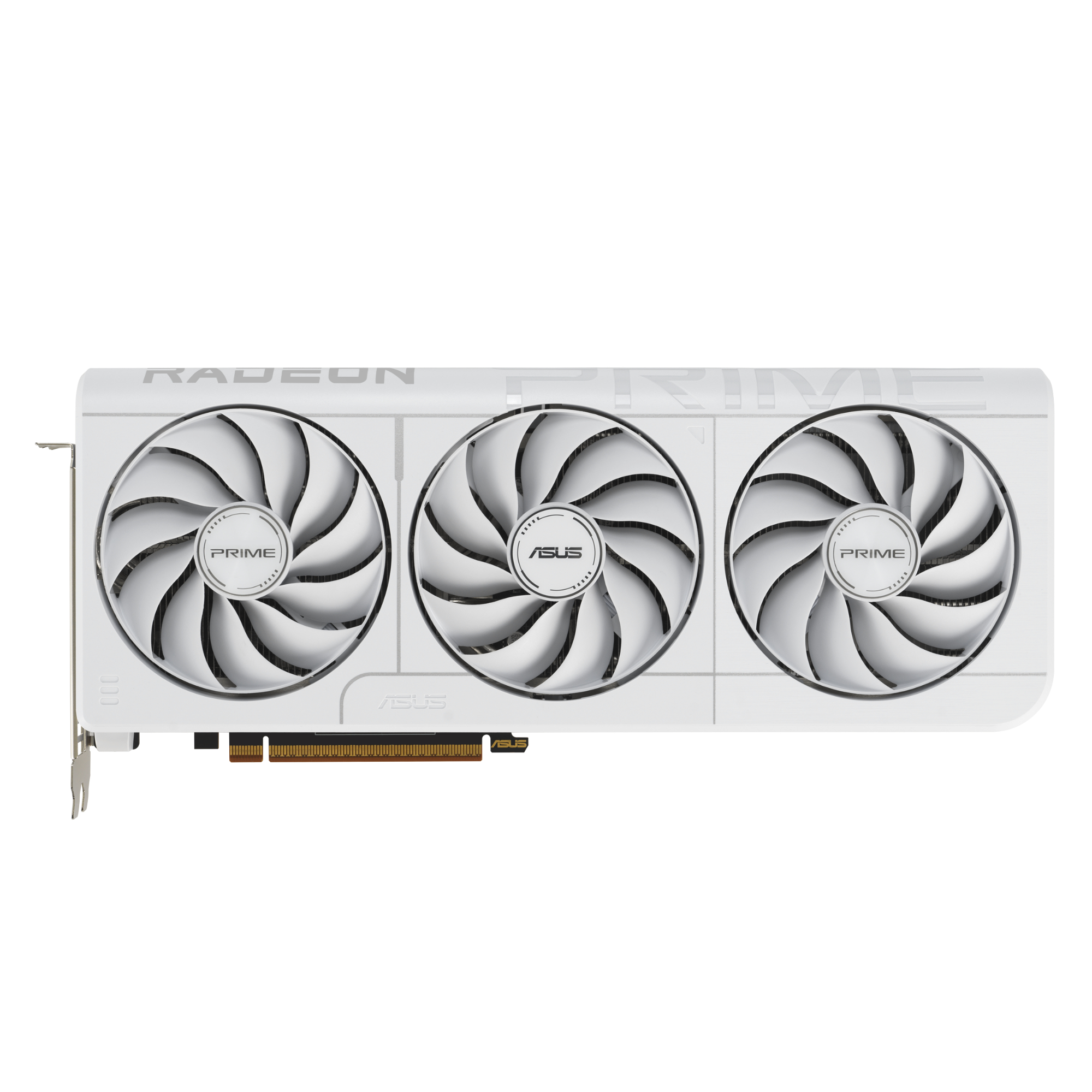 ვიდეო ბარათი ASUS Prime Radeon™ RX 9070 XT White OC Edition 16GB GDDR6 (90YV0L75-M0NA00) | up to 3030 MHz (Boost Clock)/up to 2480 MHz (Game Clock) | 1 (Native HDMI 2.1b)  x 3 (Native DisplayPort 2.1a) | 312 x 130 x 50 mm