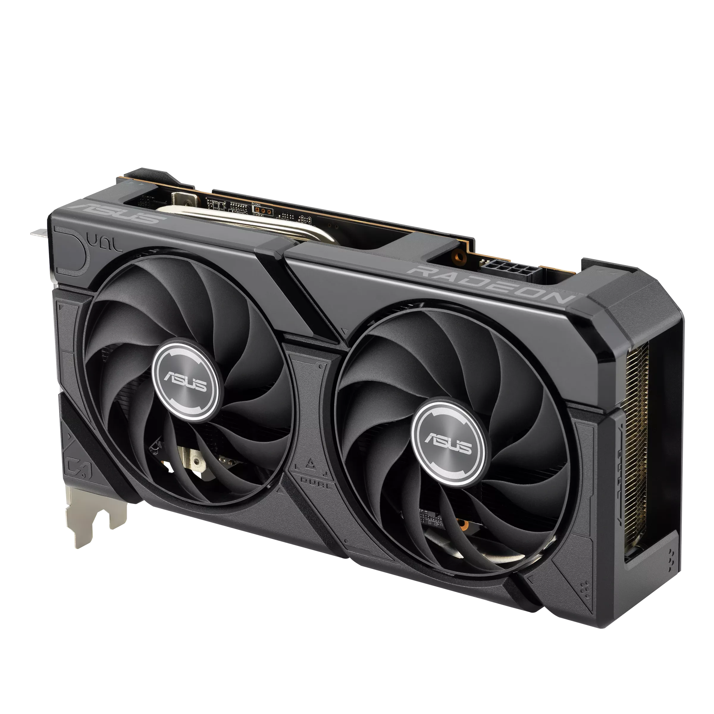 ვიდეო ბარათი ASUS Dual Radeon™ RX 7600 EVO OC Edition 8GB GDDR6 (90YV0LD0-M0NA00) | up to 2715 MHz (Boost Clock)/up to 2300 MHz (Game Clock) | 1 (Native HDMI 2.1)  x 3 (Native DisplayPort 1.4a) | 22.9 x 12.3 x 4.9 cm