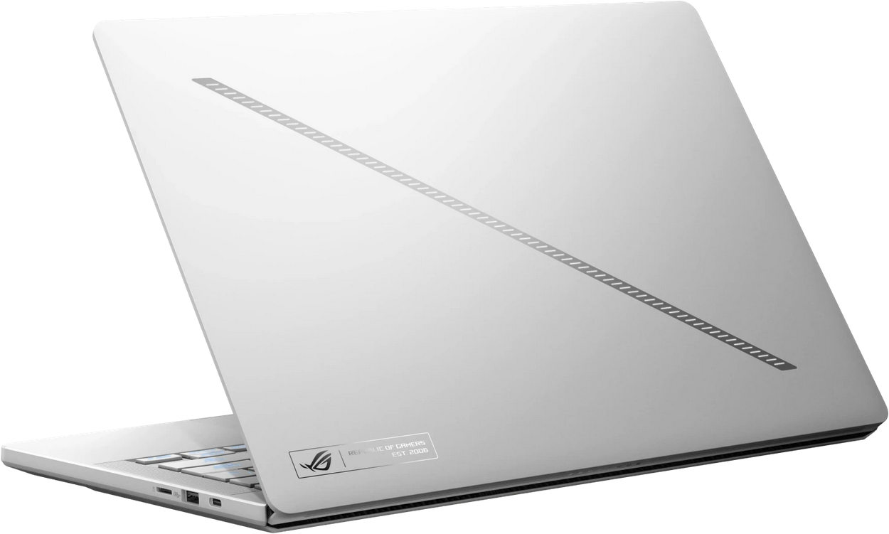 ნოუთბუქი ASUS ROG Zephyrus G14 (2025) GA403WR-QS126 , Platinum White, 14", 3K, 2880x1800, 16:10, 243ppi, 120Hz, spiegelnd (glare/​glossy), OLED, 500cd/​m², VESA DisplayHDR True Black 500, Dolby Vision, NVIDIA G-Sync Ryzen AI 9 HX 370, 32GB RAM, 1TB SSD, GeForce RTX 5070 Ti