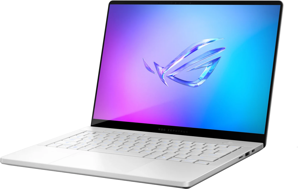 ნოუთბუქი ASUS ROG Zephyrus G14 (2025) GA403WR-QS126 , Platinum White, 14", 3K, 2880x1800, 16:10, 243ppi, 120Hz, spiegelnd (glare/​glossy), OLED, 500cd/​m², VESA DisplayHDR True Black 500, Dolby Vision, NVIDIA G-Sync Ryzen AI 9 HX 370, 32GB RAM, 1TB SSD, GeForce RTX 5070 Ti