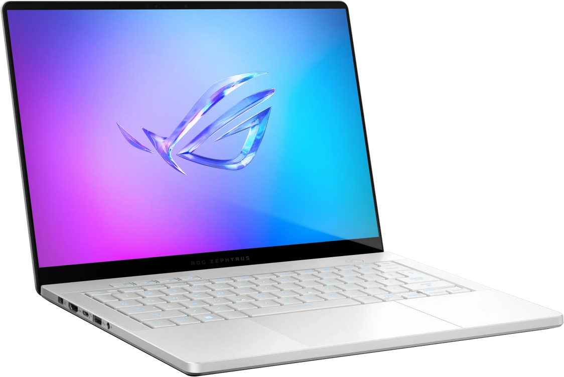 ნოუთბუქი ASUS ROG Zephyrus G14 (2025) GA403WR-QS126 , Platinum White, 14", 3K, 2880x1800, 16:10, 243ppi, 120Hz, spiegelnd (glare/​glossy), OLED, 500cd/​m², VESA DisplayHDR True Black 500, Dolby Vision, NVIDIA G-Sync Ryzen AI 9 HX 370, 32GB RAM, 1TB SSD, GeForce RTX 5070 Ti