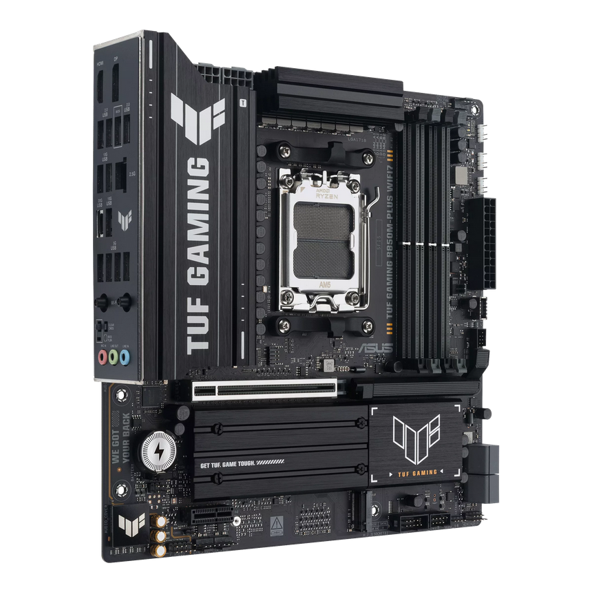 დედა დაფა ASUS Motherboard TUF GAMING B850M-PLUS WIFI7 sAM5 B850 4xDDR5 M.2 HDMI DP Wi-Fi BT mATX