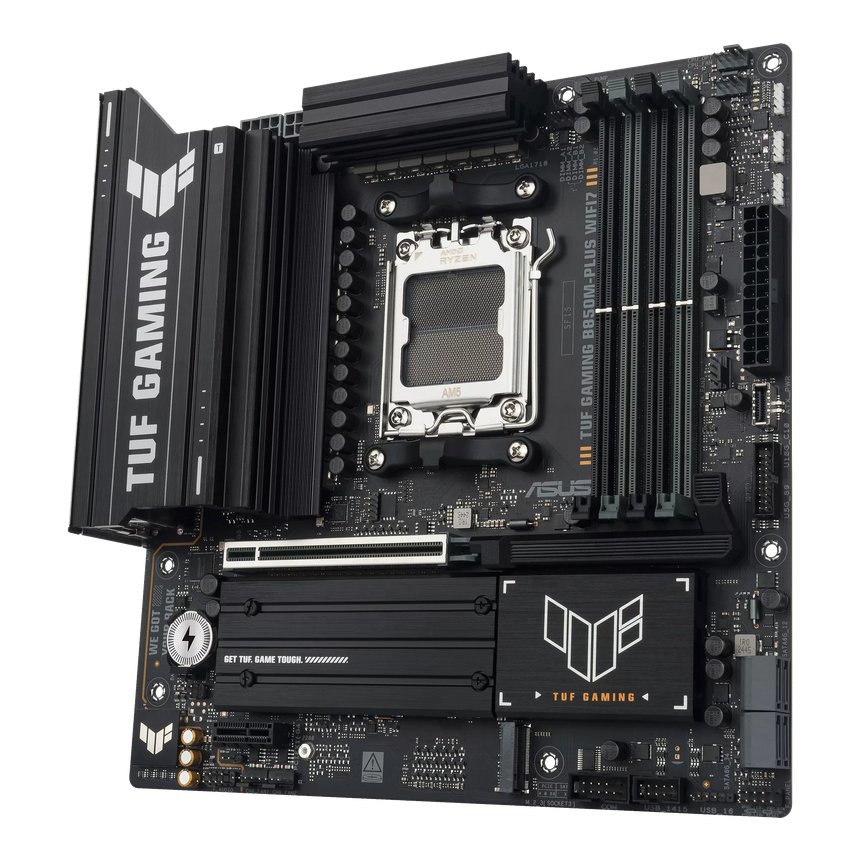 დედა დაფა ASUS Motherboard TUF GAMING B850M-PLUS WIFI7 sAM5 B850 4xDDR5 M.2 HDMI DP Wi-Fi BT mATX