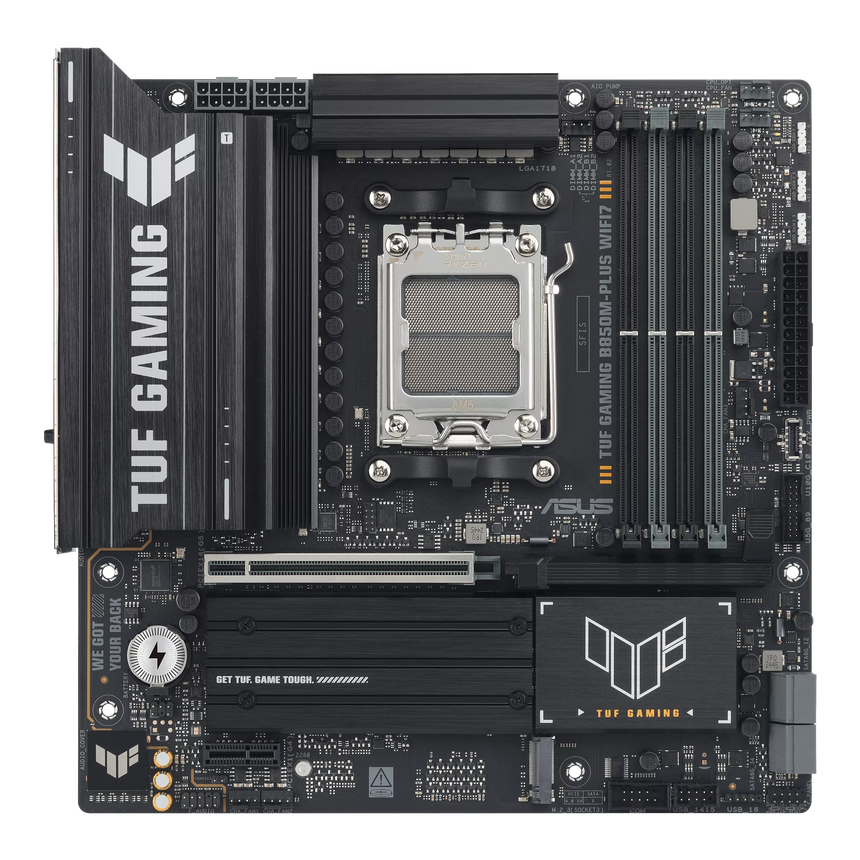 დედა დაფა ASUS Motherboard TUF GAMING B850M-PLUS WIFI7 sAM5 B850 4xDDR5 M.2 HDMI DP Wi-Fi BT mATX