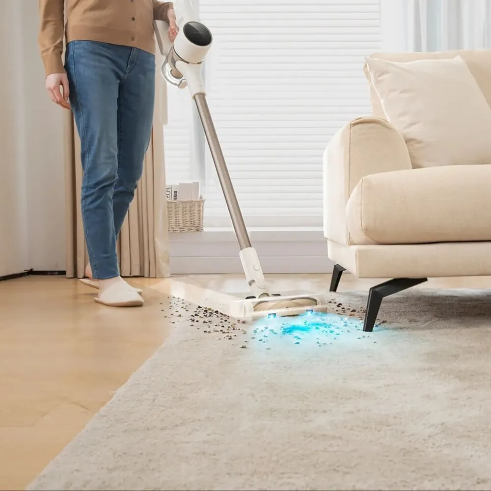 მტვერსასრუტი Dreame Cordless Vacuum Cleaner R10s (VZV22A) | Rated power - 350 W Suction power - 120 air watts Battery capacity - 7 × 2500 mAh Maximum operating time - 70 min