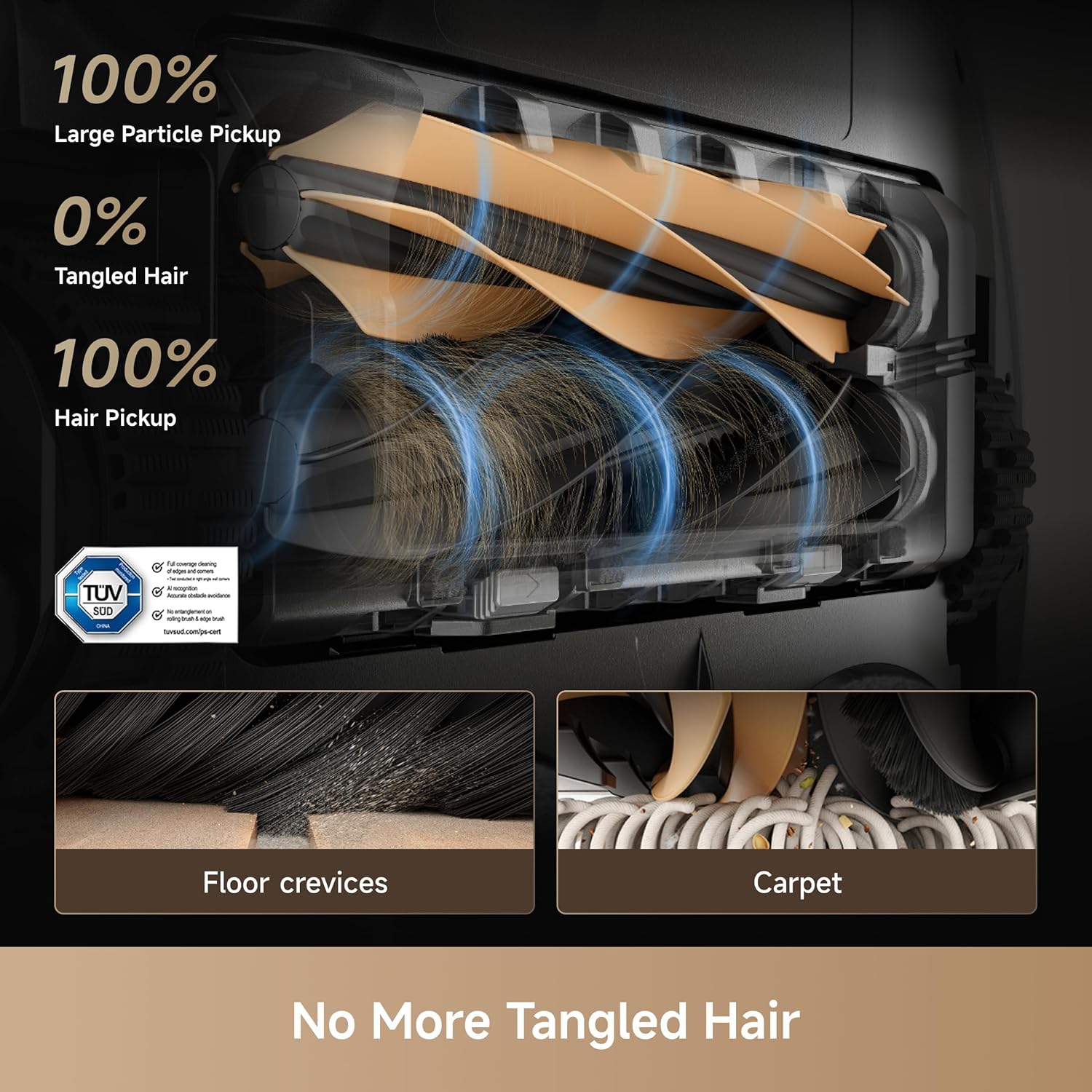 რობოტი მტვერსასრუტი Dreame Robot Vacuum X50 Ultra Complete White (RLX85CE-4) | Mop Self-Cleaning, 20,000Pa Suction, Obstacle Avoidance and 360° Navigation, Corner to Edge Deep Cleaning, Detangling Brush