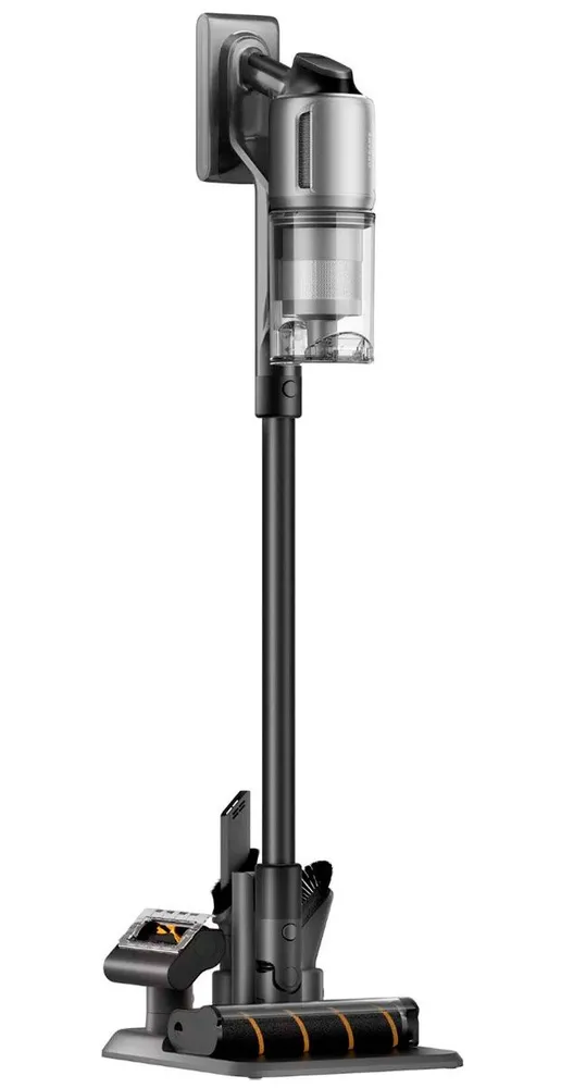 მტვერსასრუტი Dreame Cordless Vacuum Cleaner Z30 Aqua Cycle (VZV77B) | მშრალი და სველი წმენდა; სიმძლავრე: 855 ვატი, ძრავის სიჩქარე: 150,000 ბრ/წთ, აკუმულატორის ტევადობა: 8 x 3200 mAh, დატენვის დრო: დაახლოებით 4 საათი, შეწოვის სიმძლავრე: 310 AWT, წმენდის დრო: დაახლოებით 90 წთ (ენერგიის დაზოგვის რეჟიმი, ქიმწმენდა), დაახლოებით 40 წთ (სველი წმენდა), სუფთა წყლის ავზის მოცულობა: 400 მლ