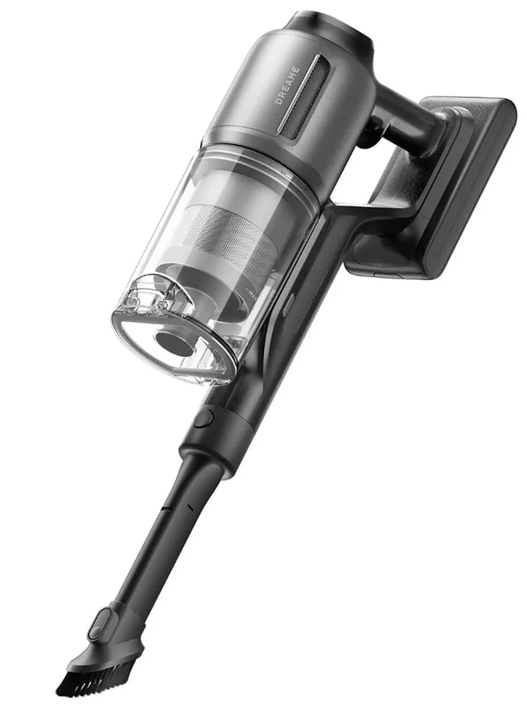 მტვერსასრუტი Dreame Cordless Vacuum Cleaner Z30 Aqua Cycle (VZV77B) | მშრალი და სველი წმენდა; სიმძლავრე: 855 ვატი, ძრავის სიჩქარე: 150,000 ბრ/წთ, აკუმულატორის ტევადობა: 8 x 3200 mAh, დატენვის დრო: დაახლოებით 4 საათი, შეწოვის სიმძლავრე: 310 AWT, წმენდის დრო: დაახლოებით 90 წთ (ენერგიის დაზოგვის რეჟიმი, ქიმწმენდა), დაახლოებით 40 წთ (სველი წმენდა), სუფთა წყლის ავზის მოცულობა: 400 მლ